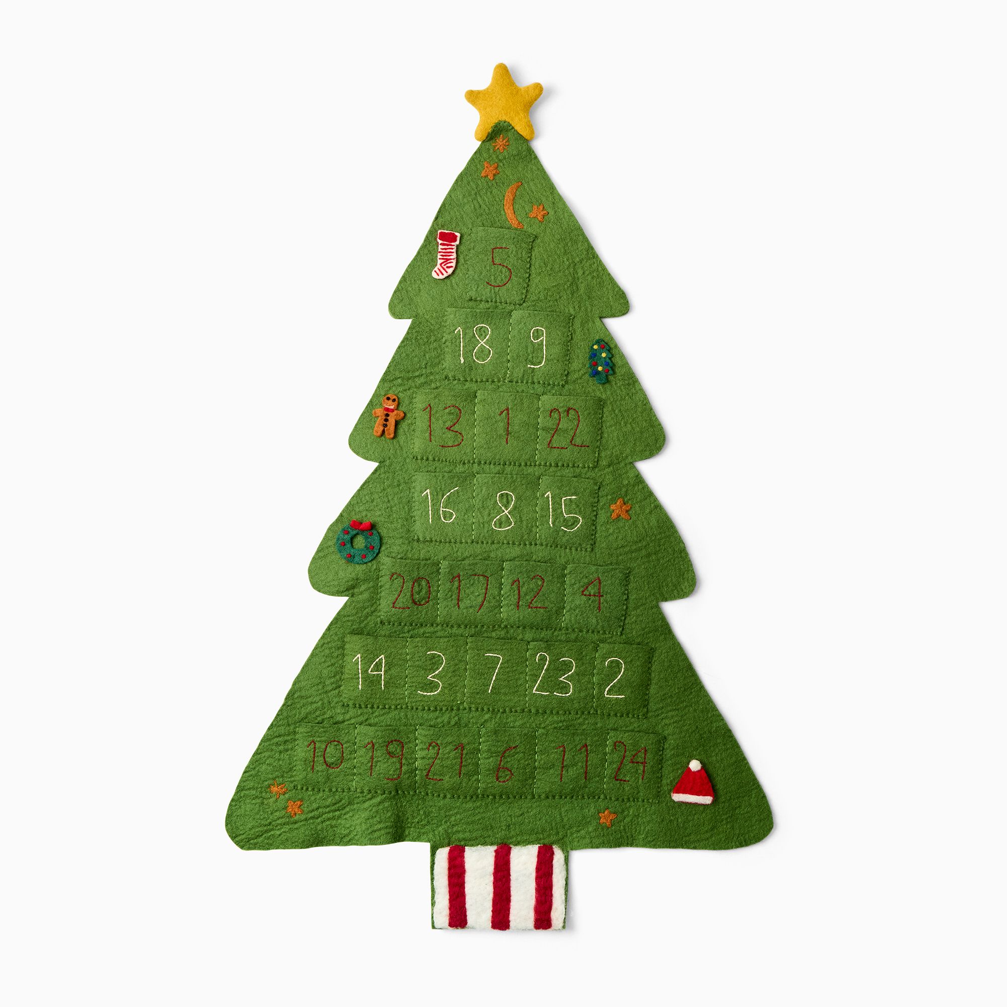 Felt Christmas Tree Advent Calendar | West Elm