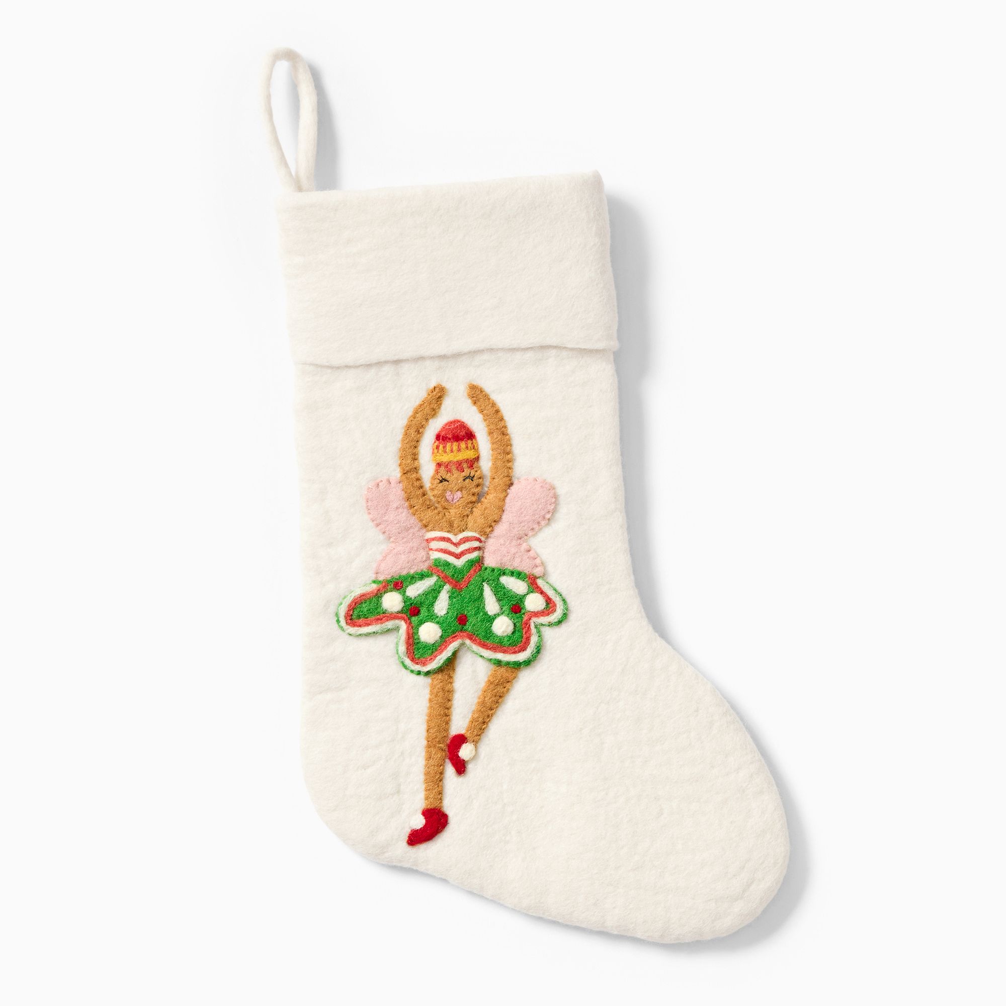 Felt Nutcracker Stocking - Sugar Plum Fairy | West Elm