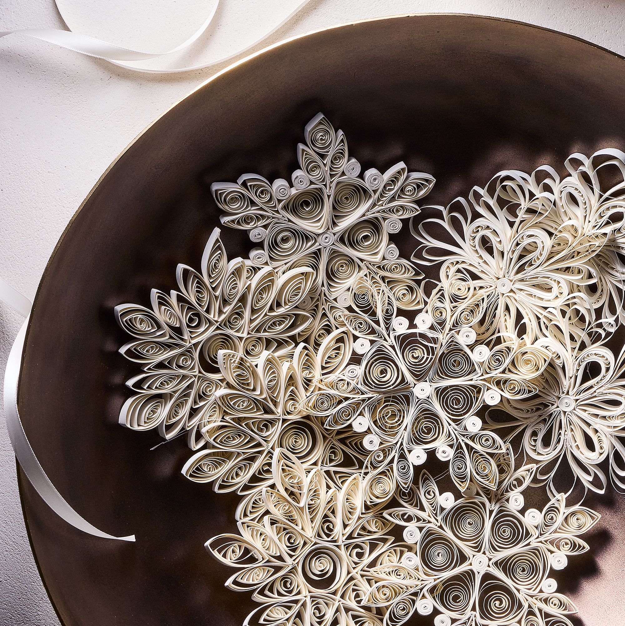 Die Cut Paper Snowflake Ornaments (Set of ) | West Elm