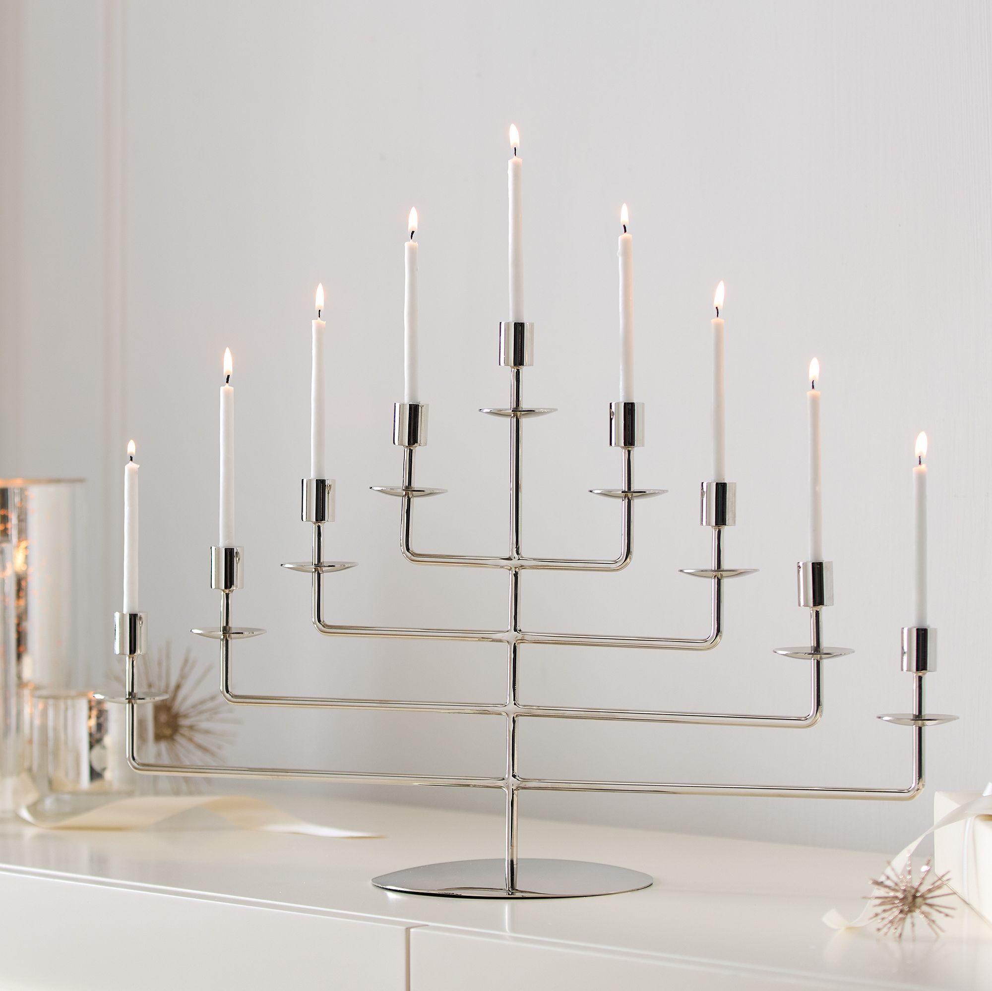 Alta Metal Menorah | West Elm