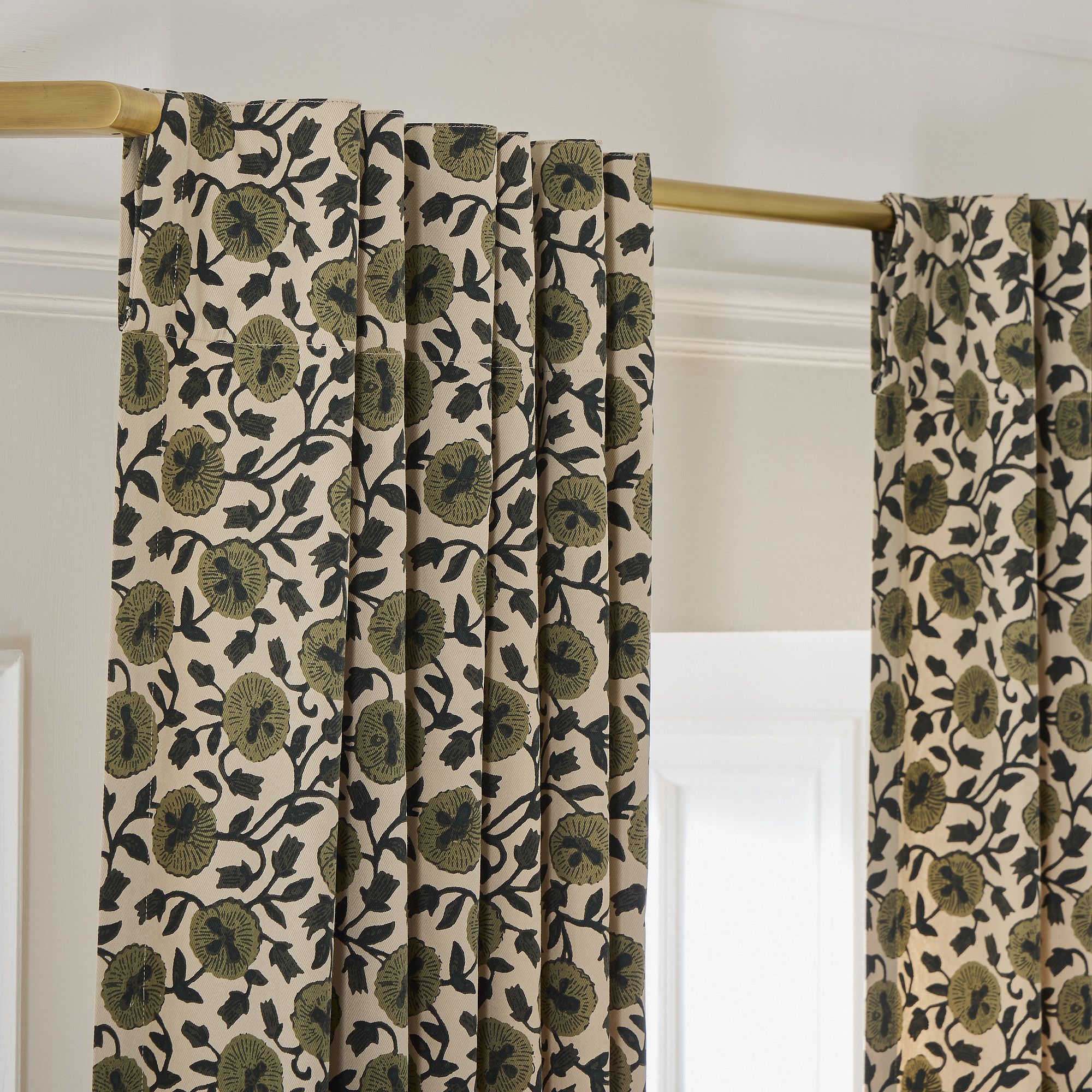 Laney Floral Curtain  | West Elm