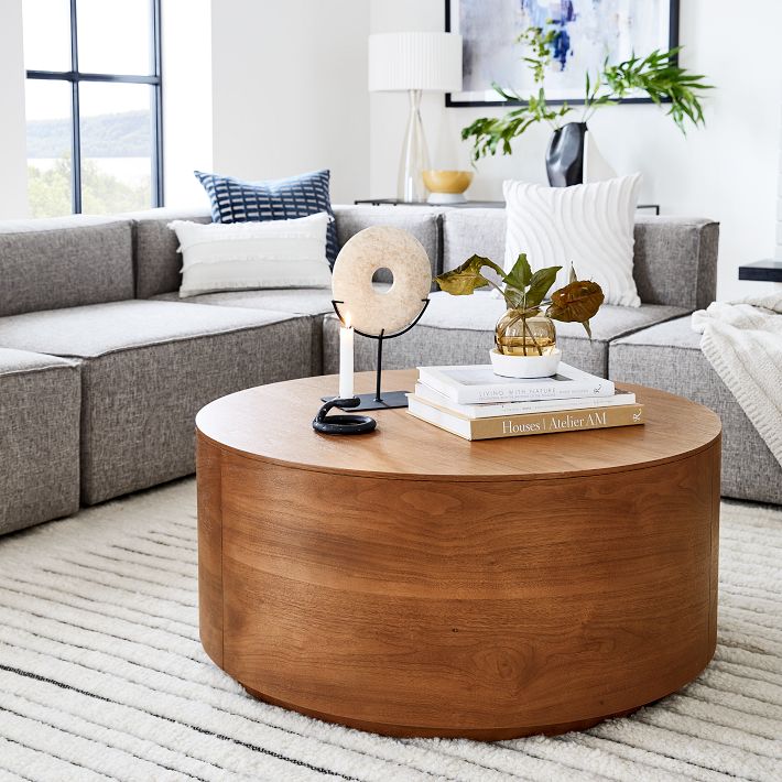 Volume Round Drum Coffee Table (36