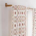 Bold Shape Curtain (Set of 2) - Misty Rose/Copper