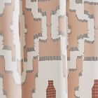 Bold Shape Curtain (Set of 2) - Misty Rose/Copper