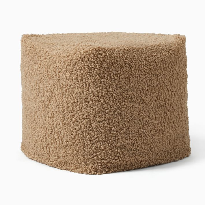 Cozy Faux Shearling Pouf