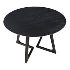 Sculptural Solid Wood Round Dining Table (47.5&quot;)