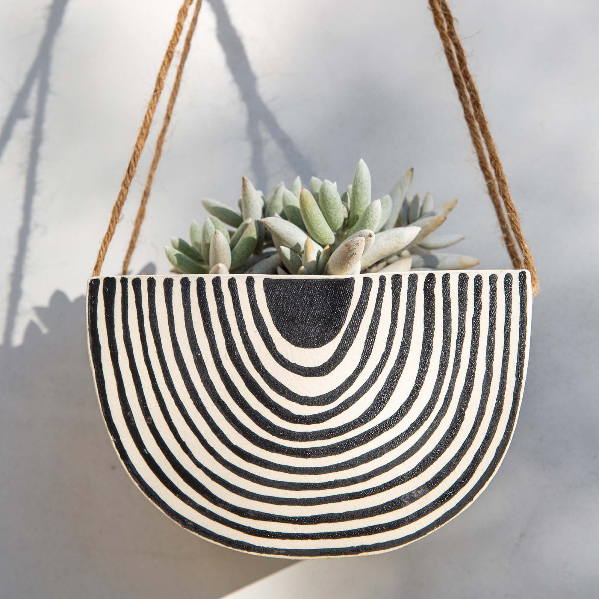 Little Korboose Hanging Planter - Rainbow Roads | West Elm