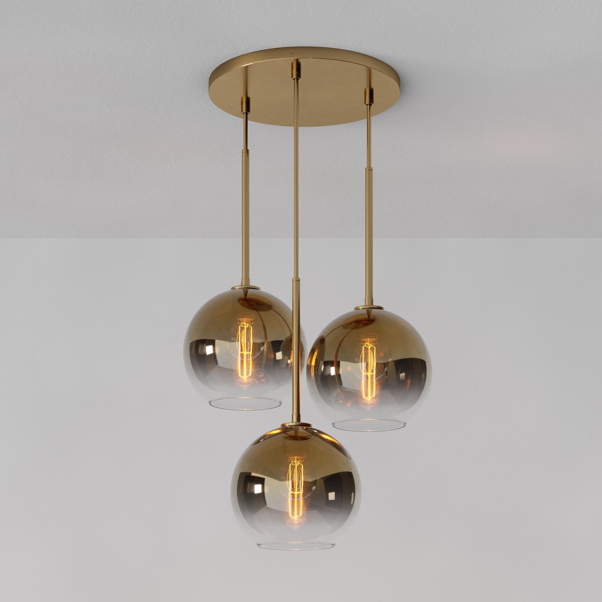 Sculptural 3-Light Globe Chandelier | West Elm