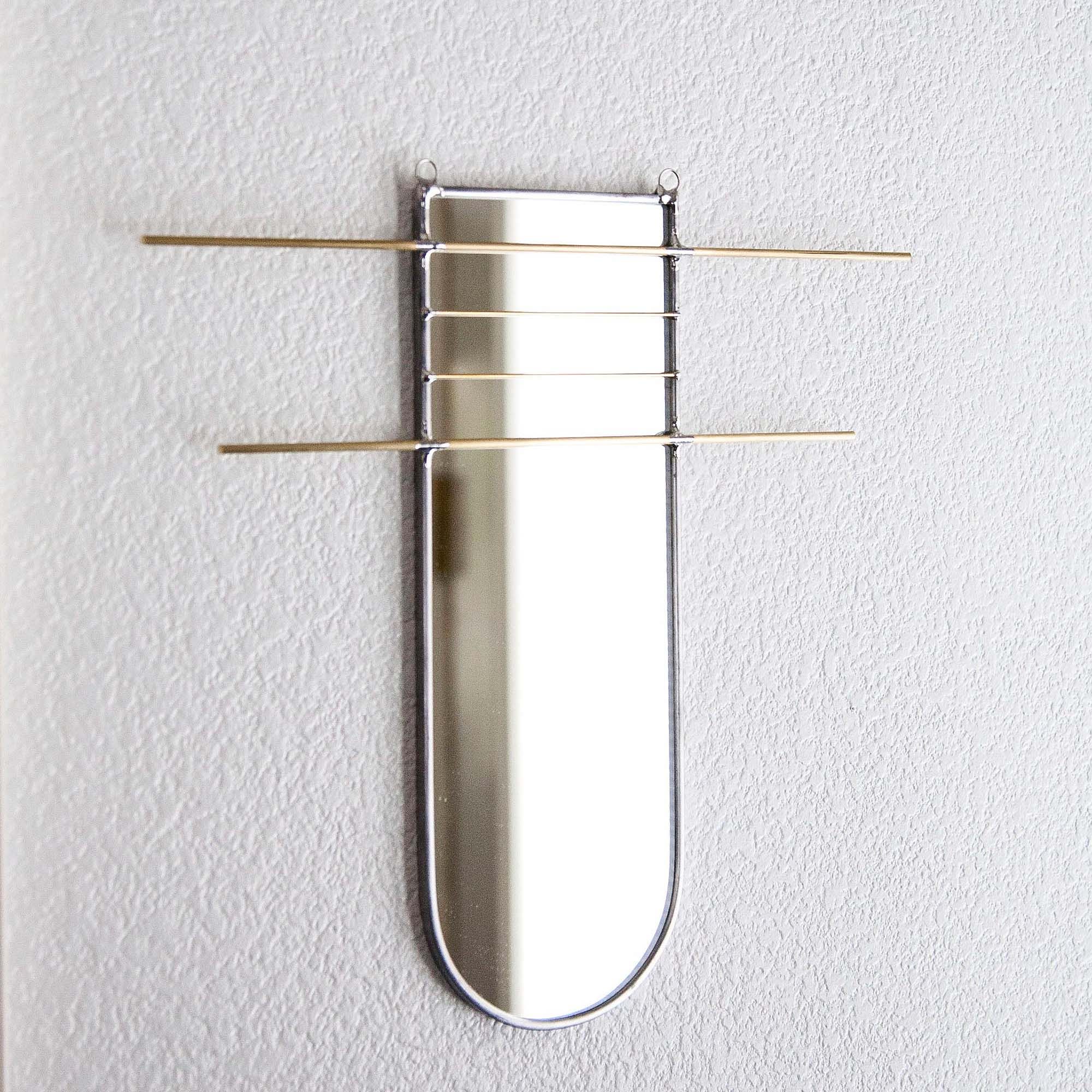 SZKLO Glass Arc Mirror Jewelry Organizer | West Elm