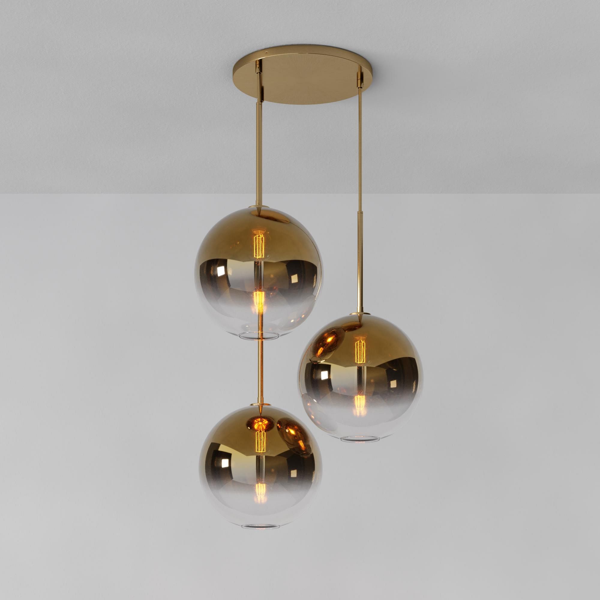 Sculptural 3-Light Globe Chandelier | West Elm