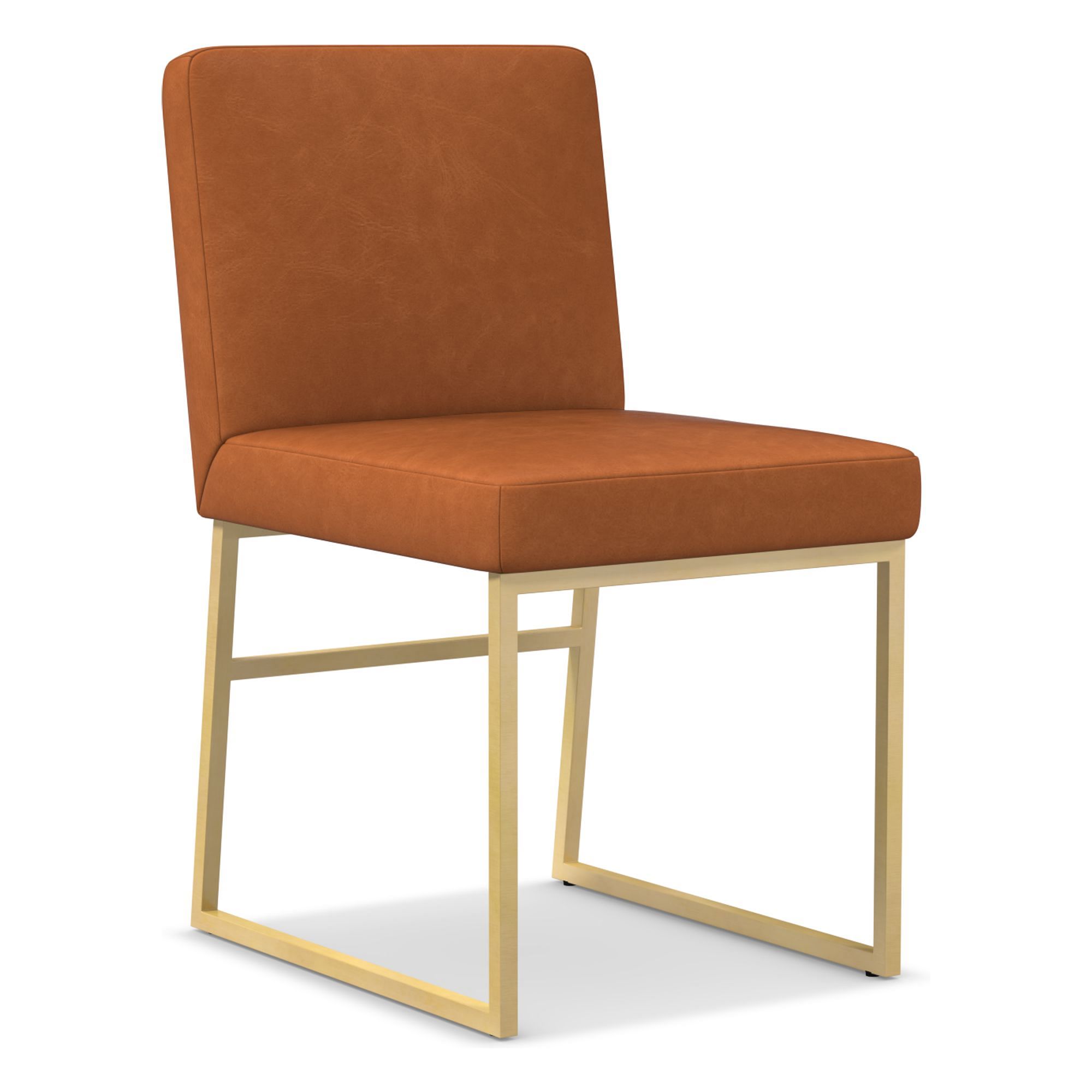 Range Leather Side Dining Chair | West Elm