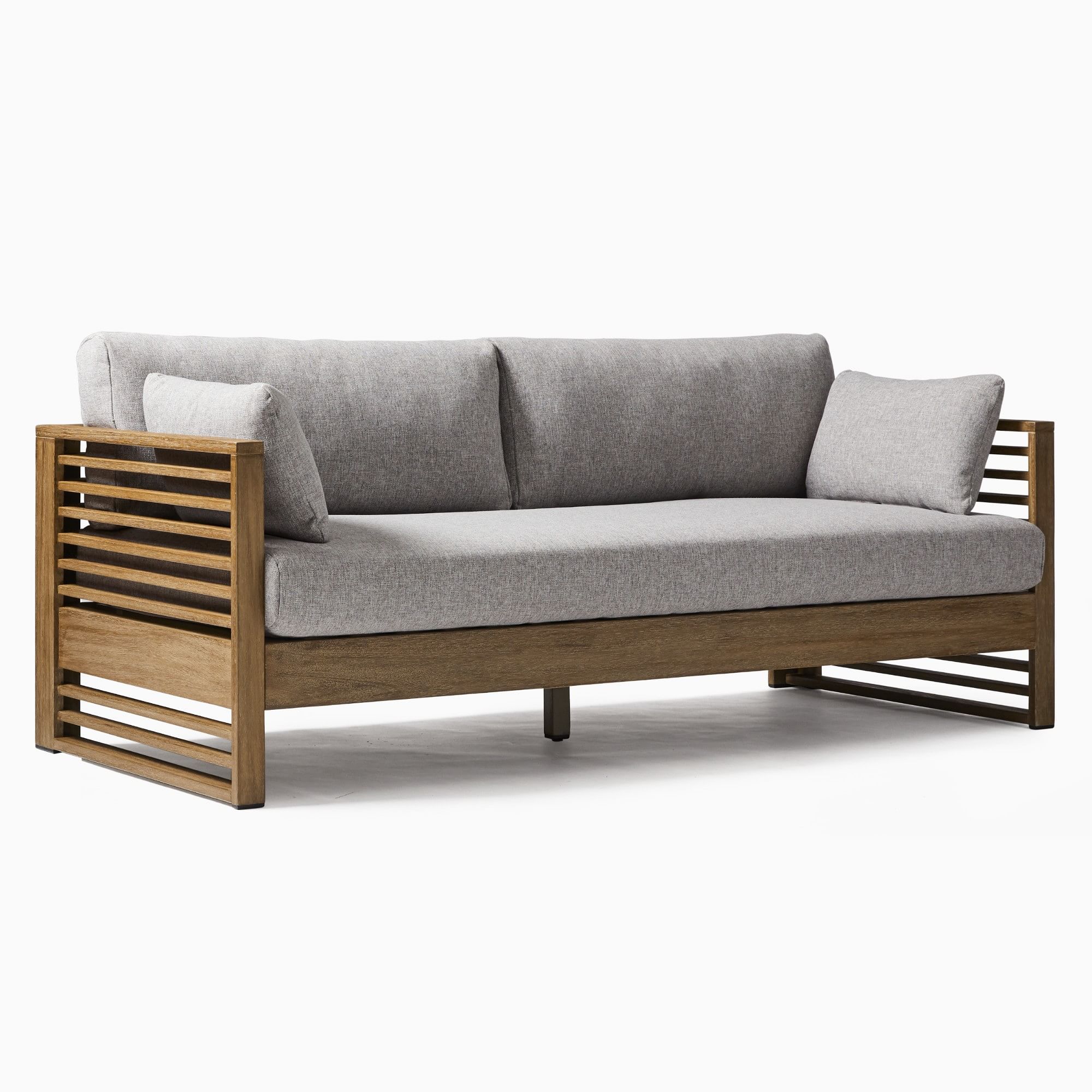 Santa Fe Slatted Outdoor Sofa (75") | West Elm