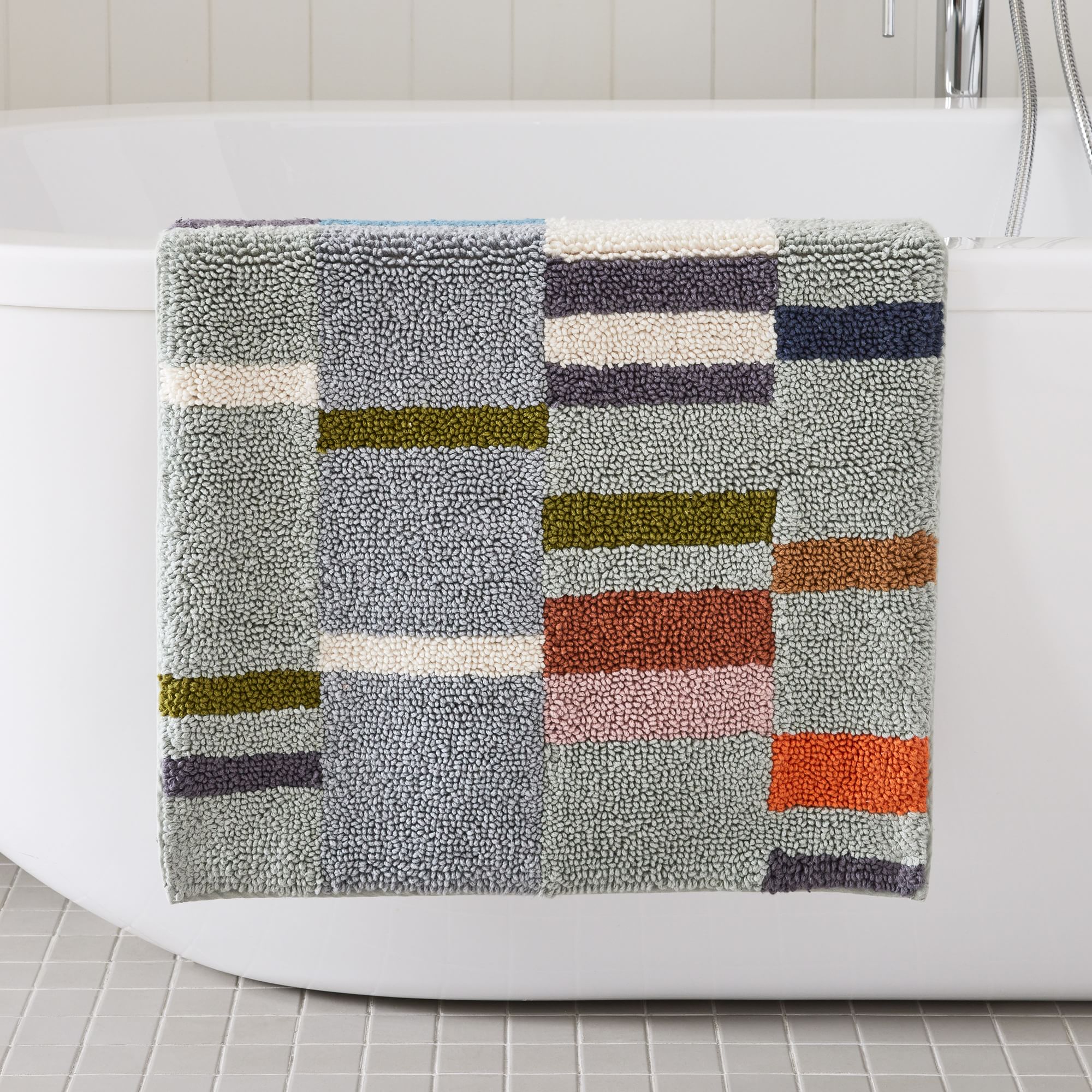 Margo Selby Organic Tulip Fields Bath Mat | West Elm