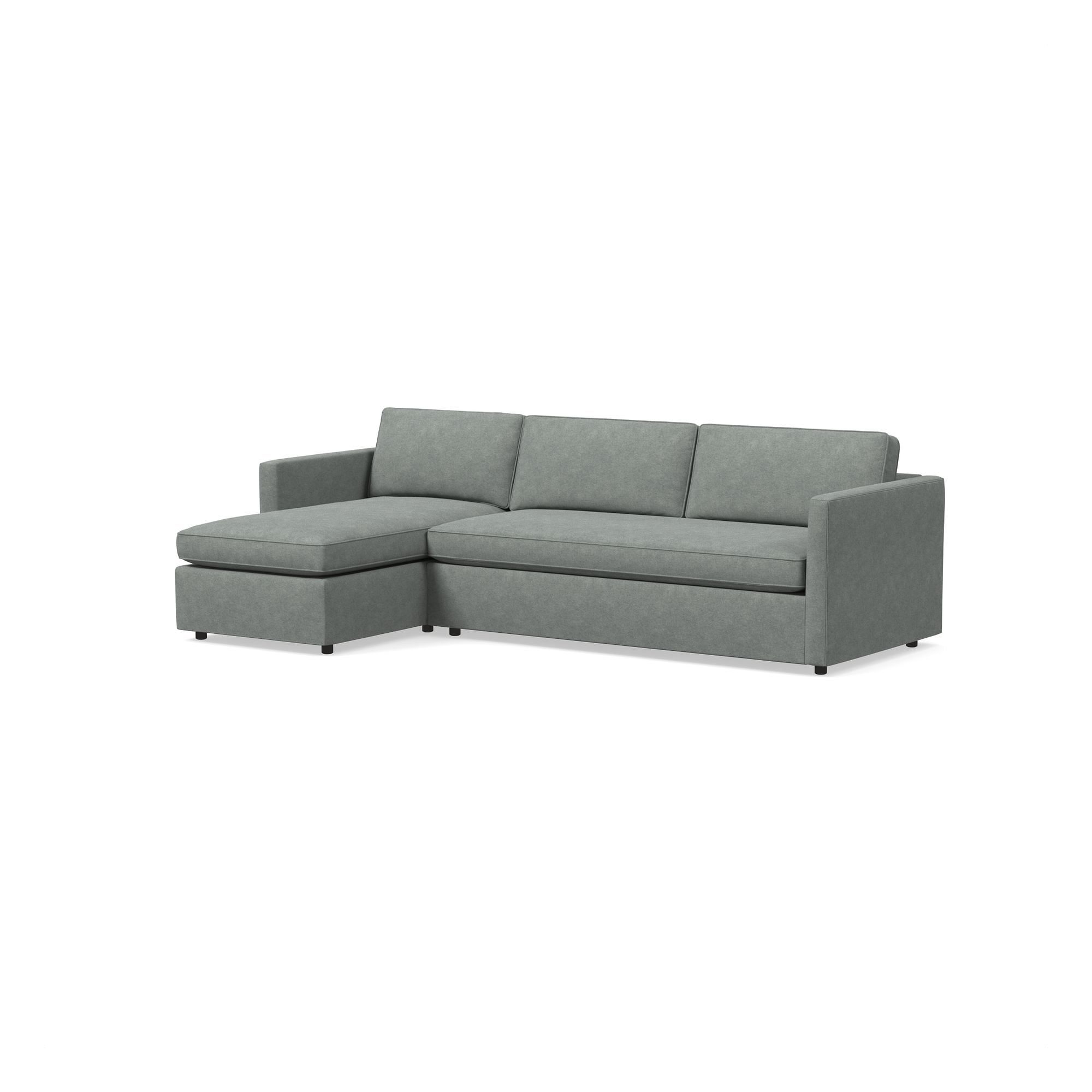 Harris 2 Piece Pop Up Sleeper Sectional With Storage | West Elm