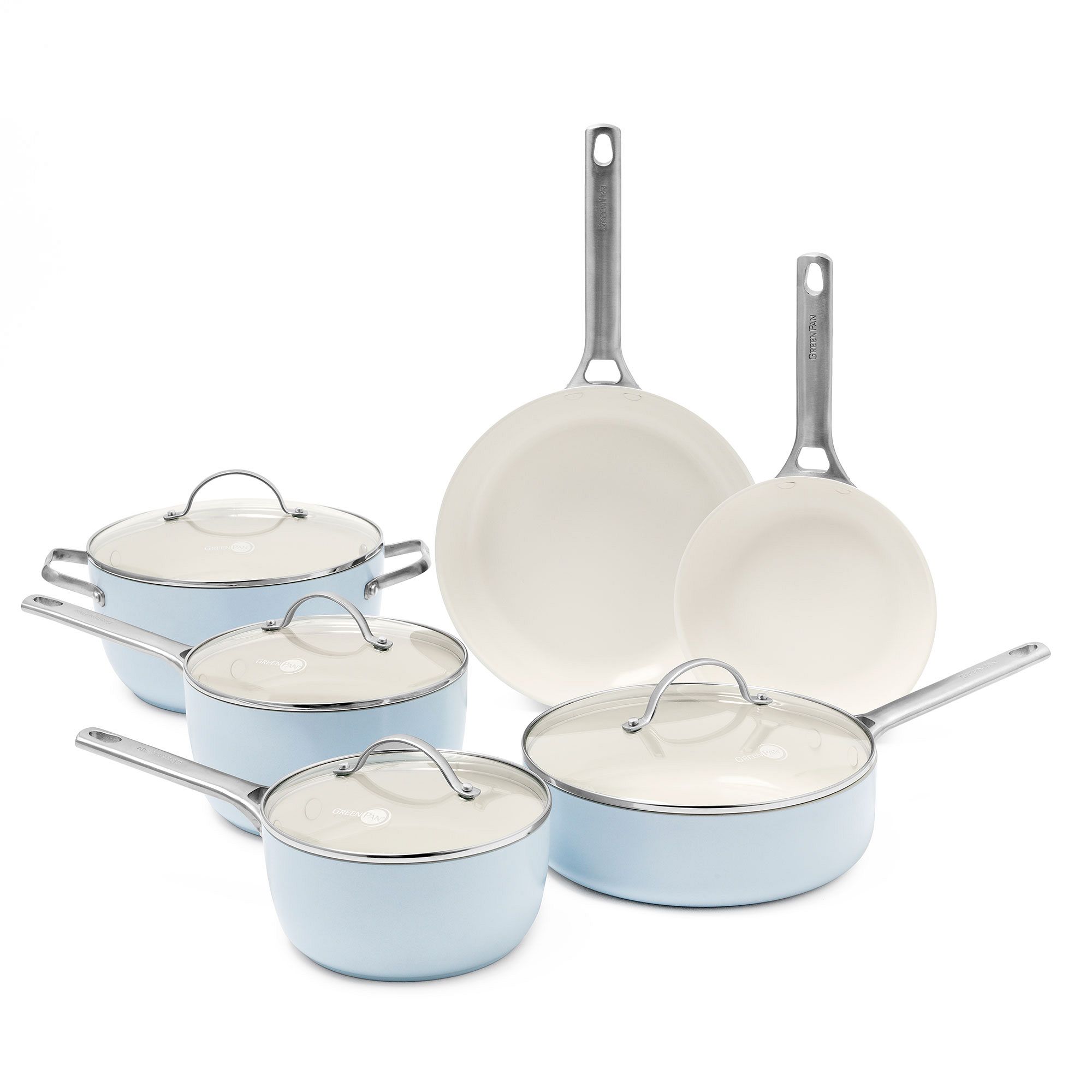 GreenPan™ Padova Ceramic Nonstick 10-Piece Cookware Set | West Elm