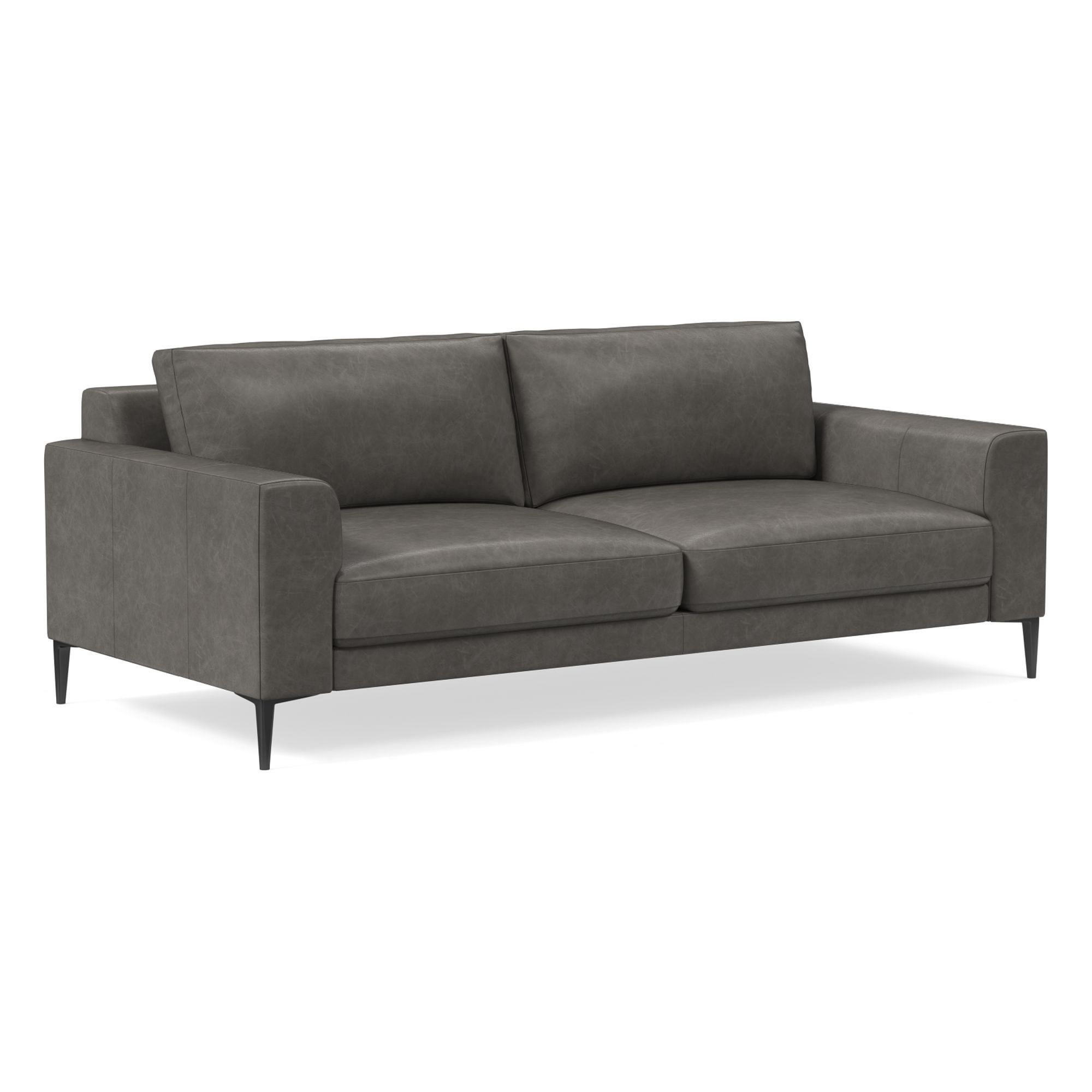 Harper Leather Sofa (76"–96") | West Elm