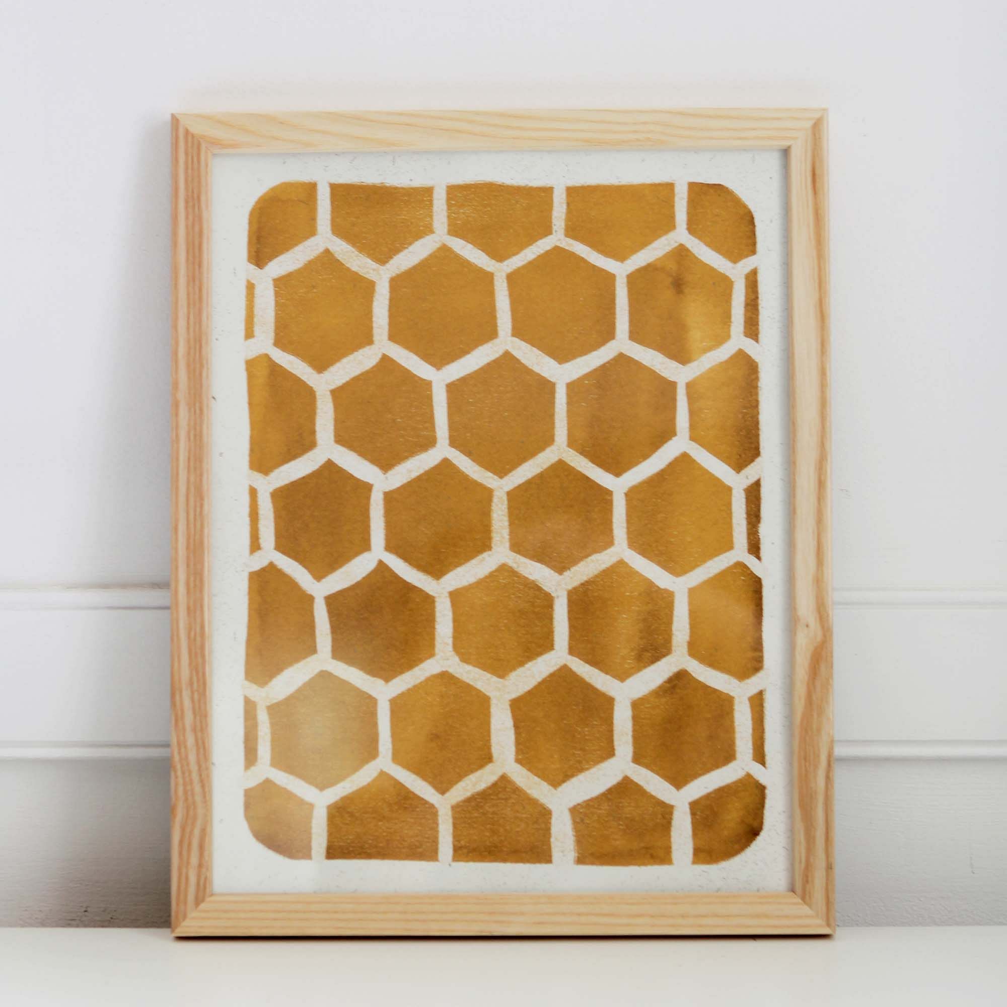 Pauline Stanley Studio Wall Art - Honeycomb Pattern | West Elm