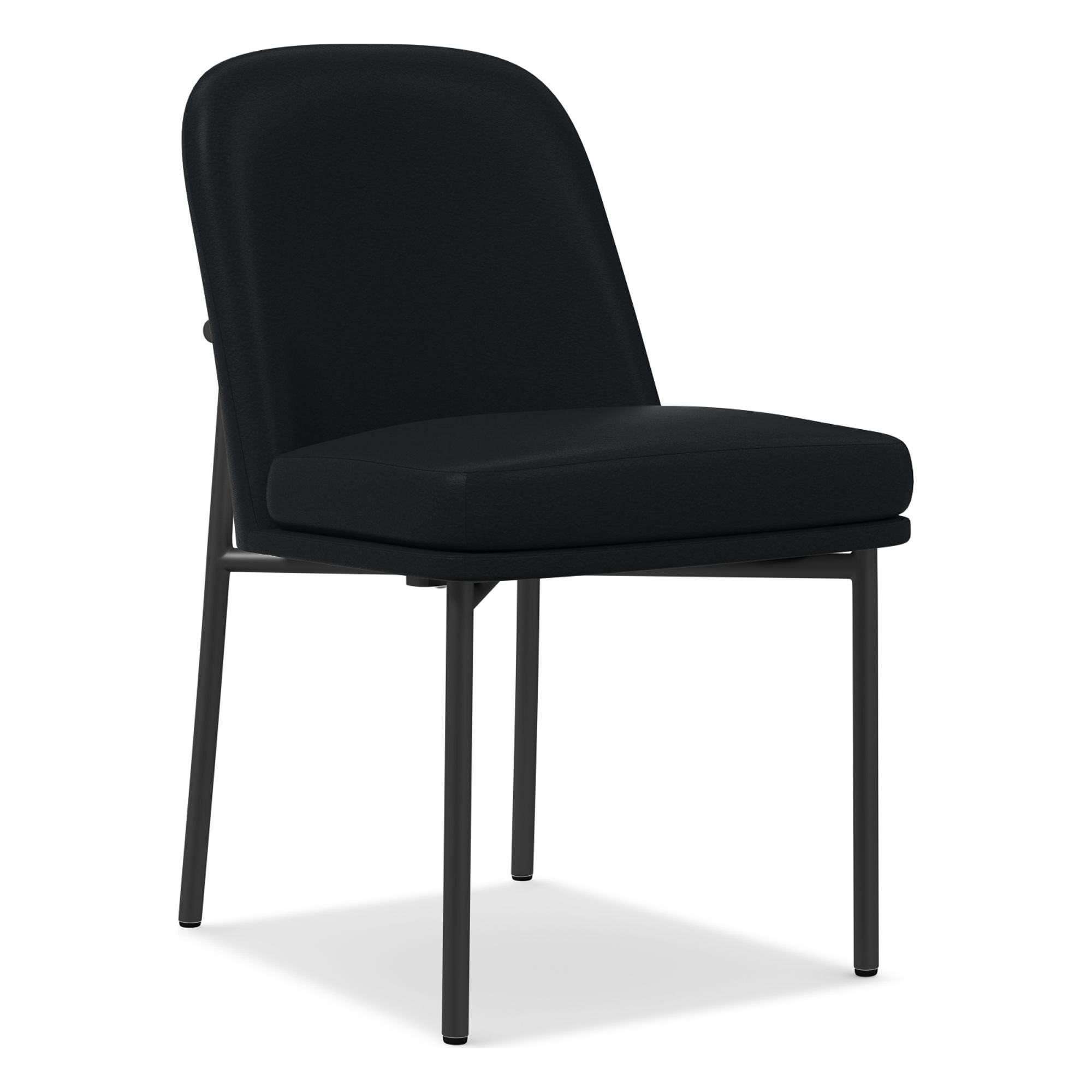 Jack Metal Frame Leather Dining Chair | West Elm