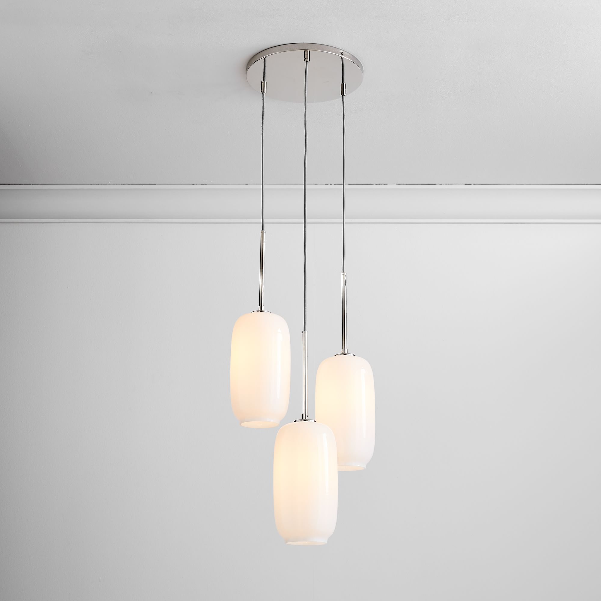 Sculptural 3-Light Pebble Chandelier | West Elm