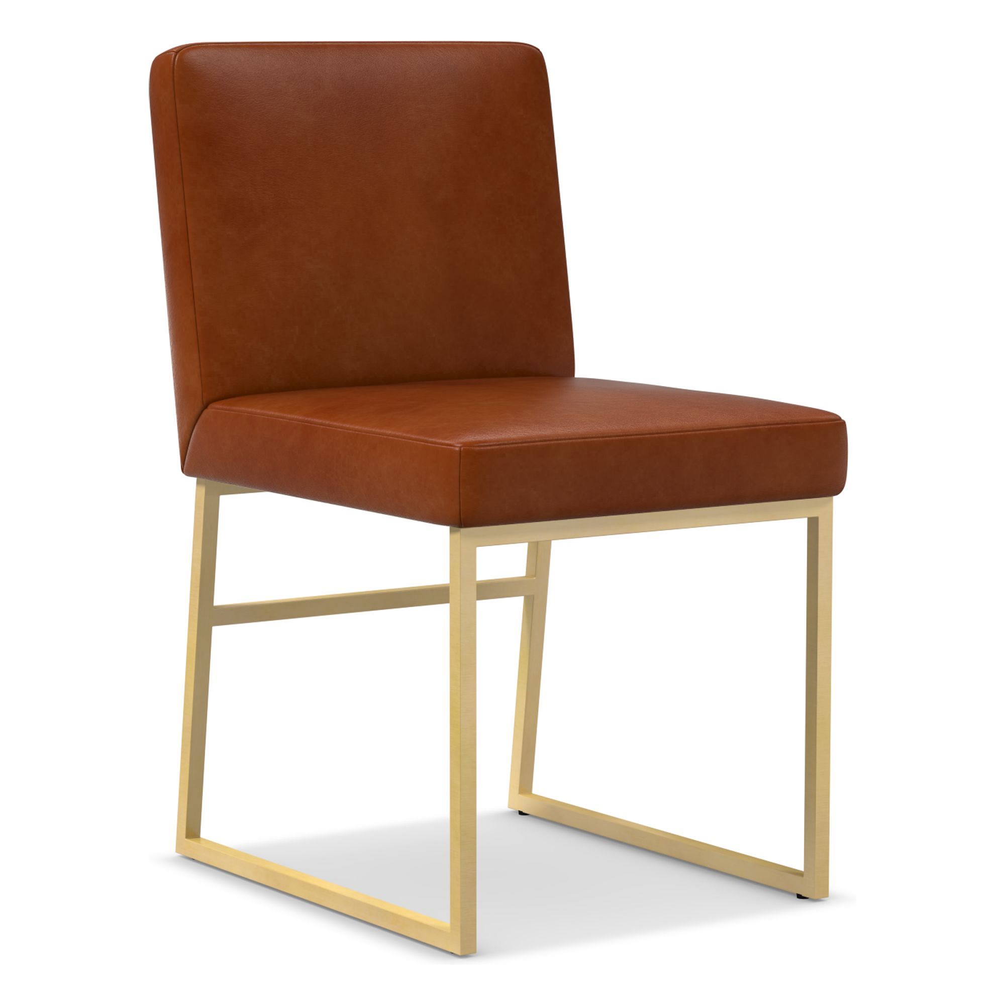 Range Leather Side Dining Chair | West Elm