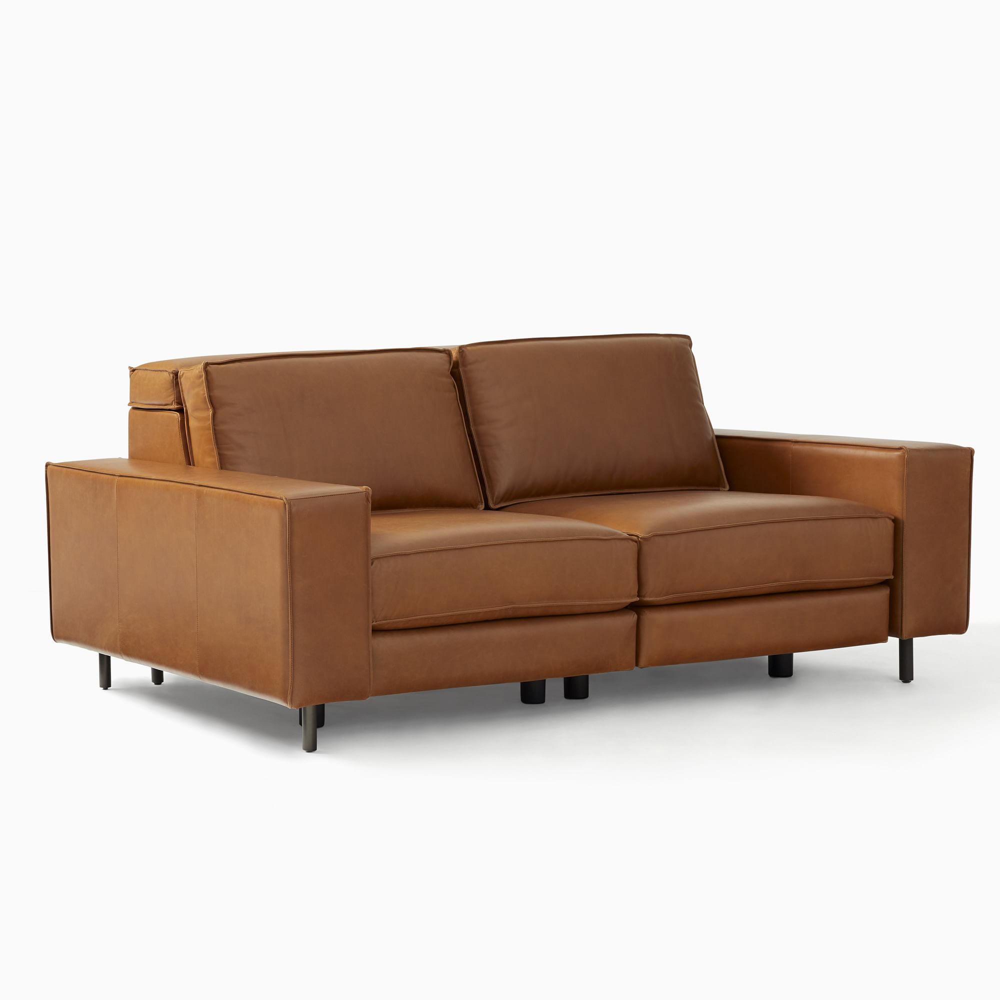 Axel Motion Reclining Leather Sofa (78") | West Elm