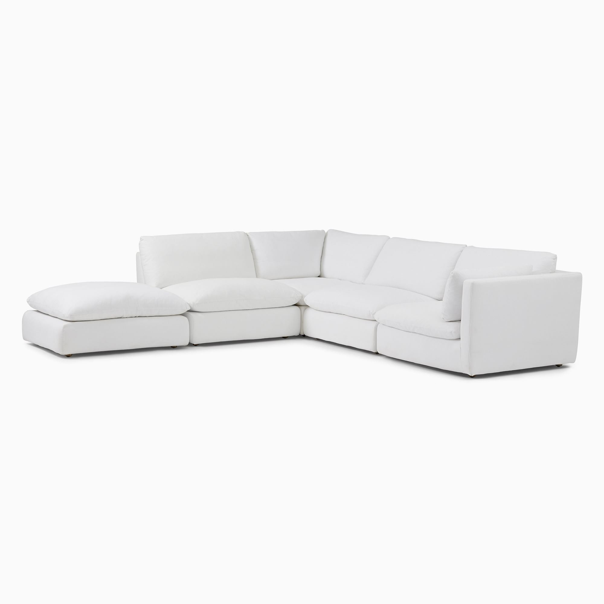 Hampton 5 Piece Chaise Sectional | Sofa With West Elm