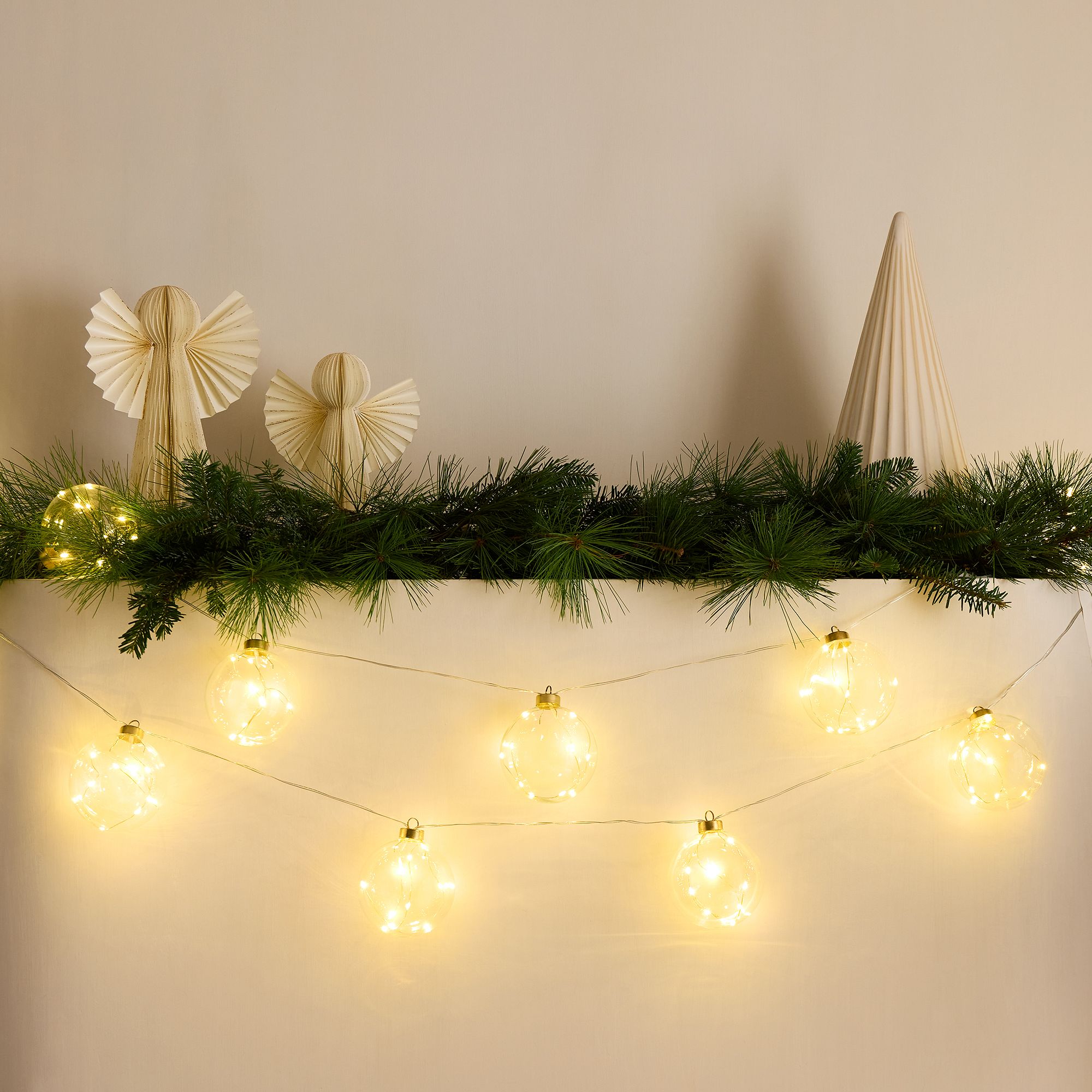 Gold Cap String Lights | West Elm