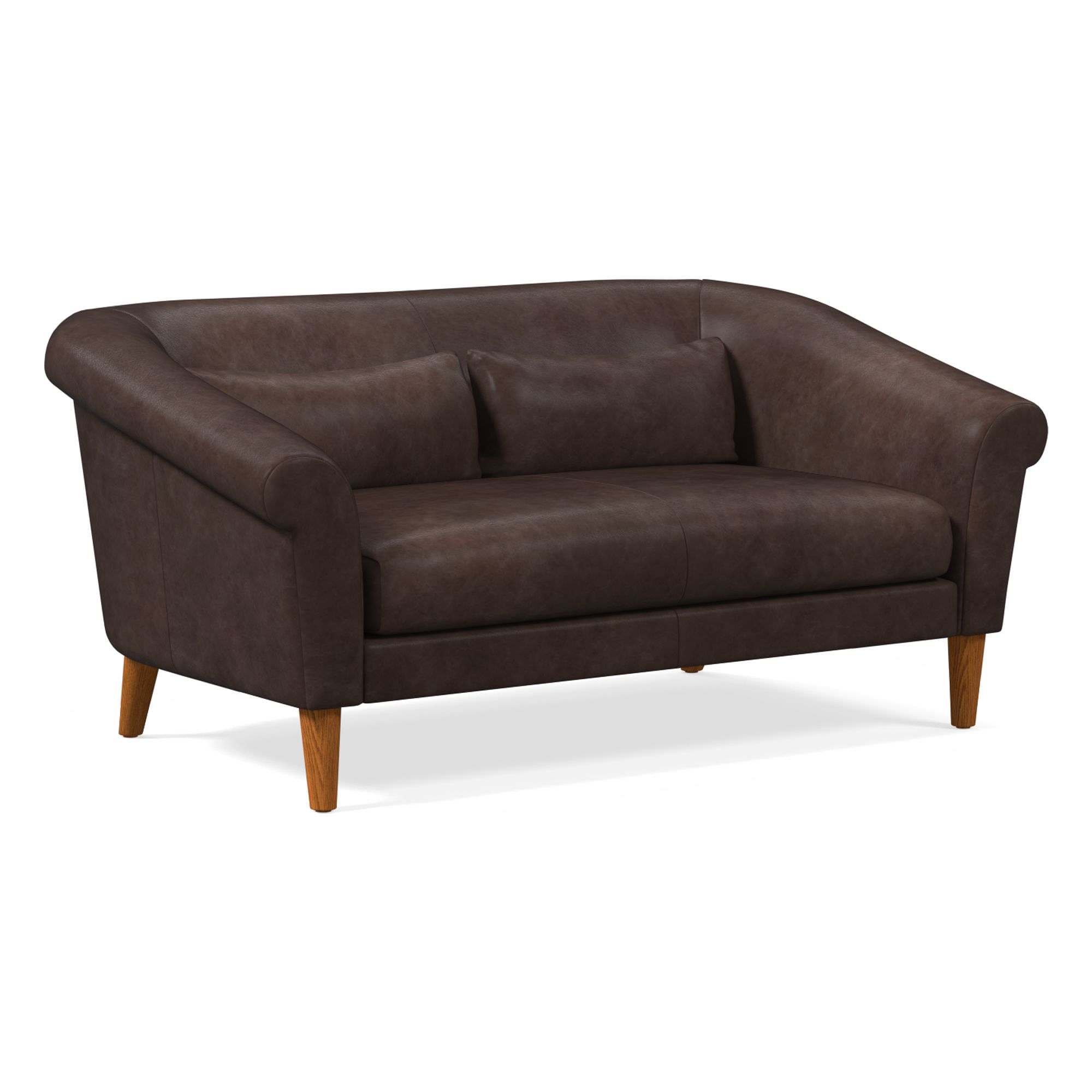 Parlor Leather Sofa (60"–82") | West Elm