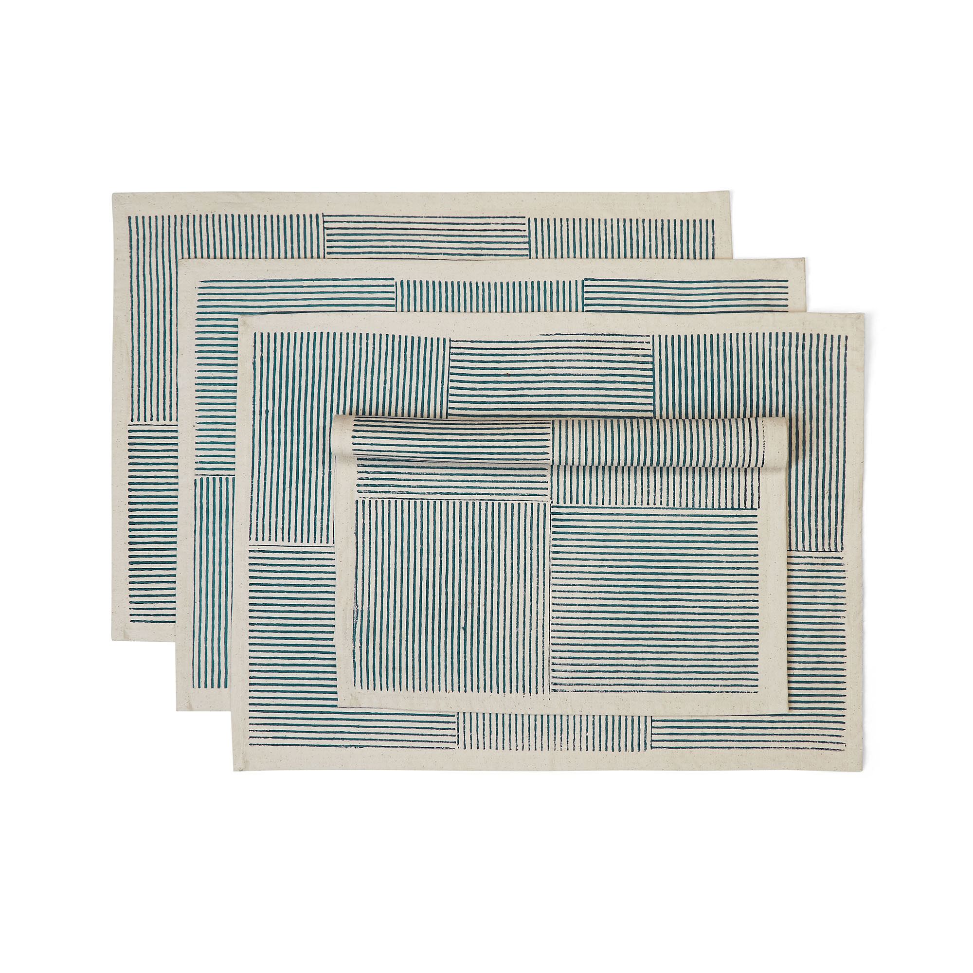 Artisan Block-Print Cotton Placemats (Set of 4) | West Elm