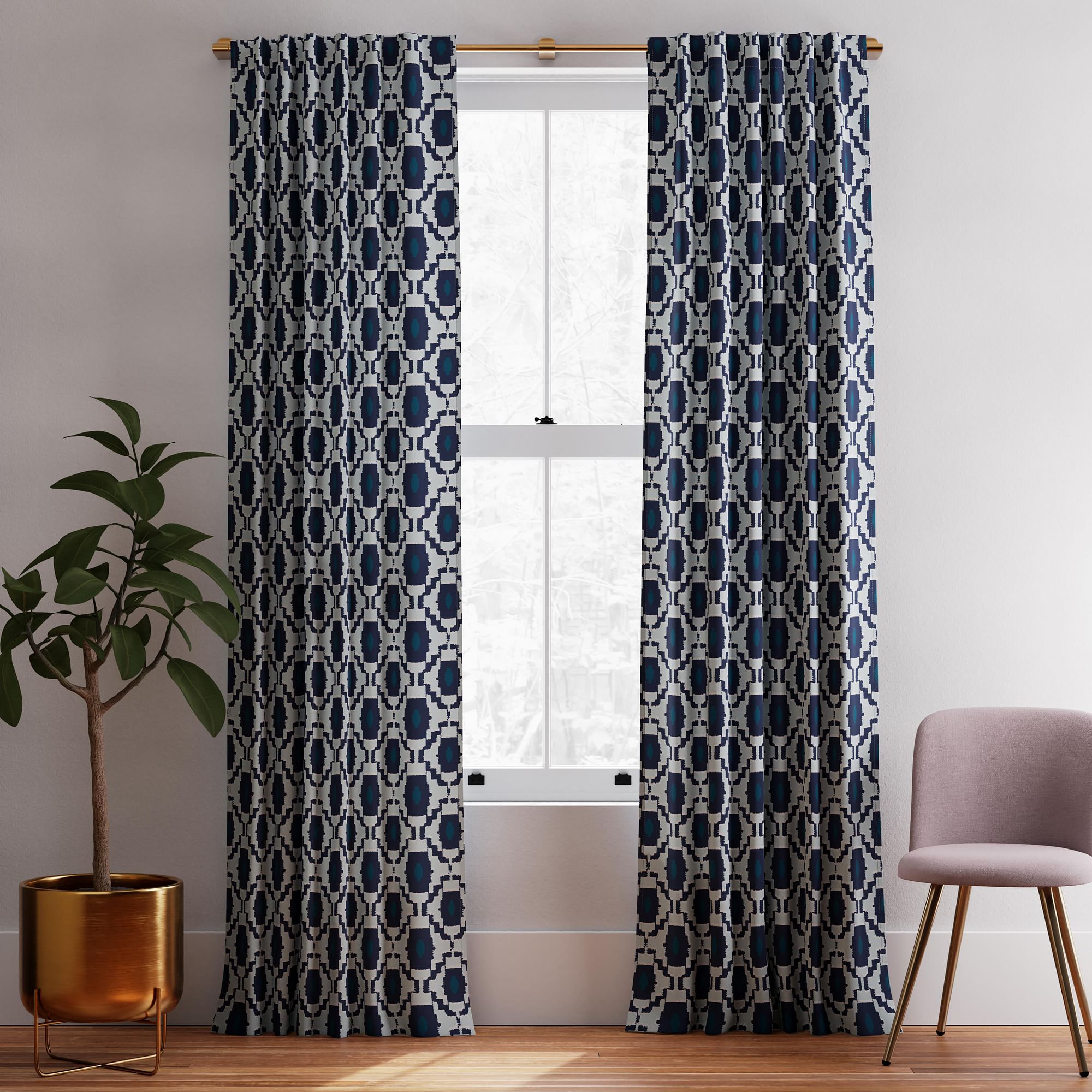 Bold Shape Curtain (Set of 2