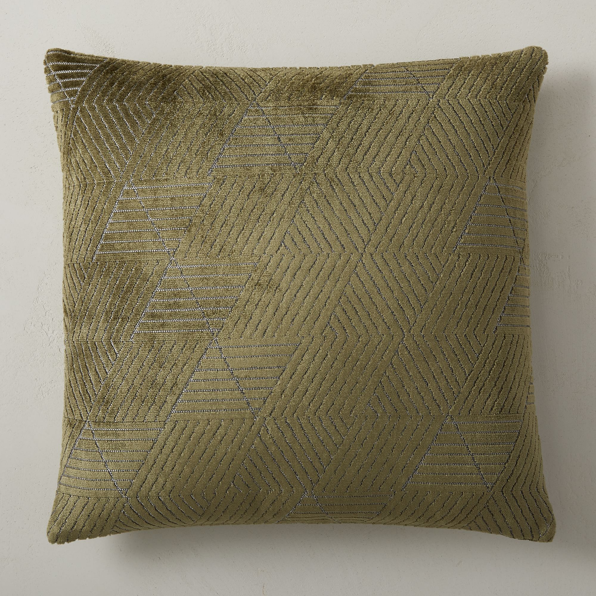 Cool-Toned Velvet Pillow Cover Set | West Elm