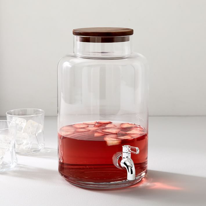 Open Box: Pure Drink Dispensers, Glass Drink Dispenser, Wood