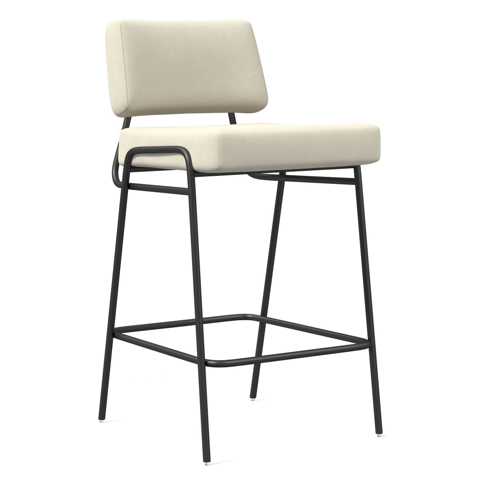 Wire Frame Leather Bar & Counter Stools | West Elm