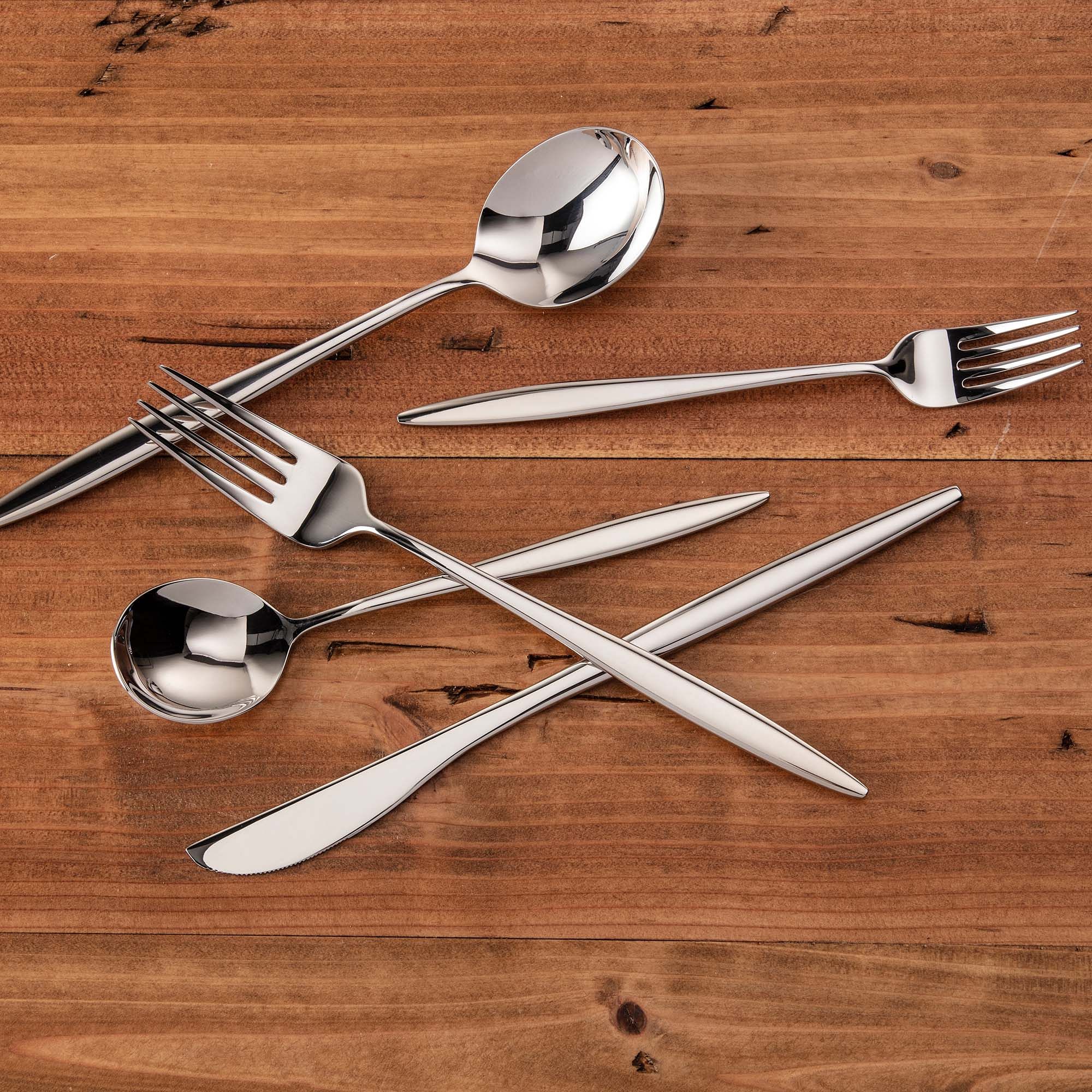 Constantin Mirrored Stainless Steel Flatware Sets | West Elm