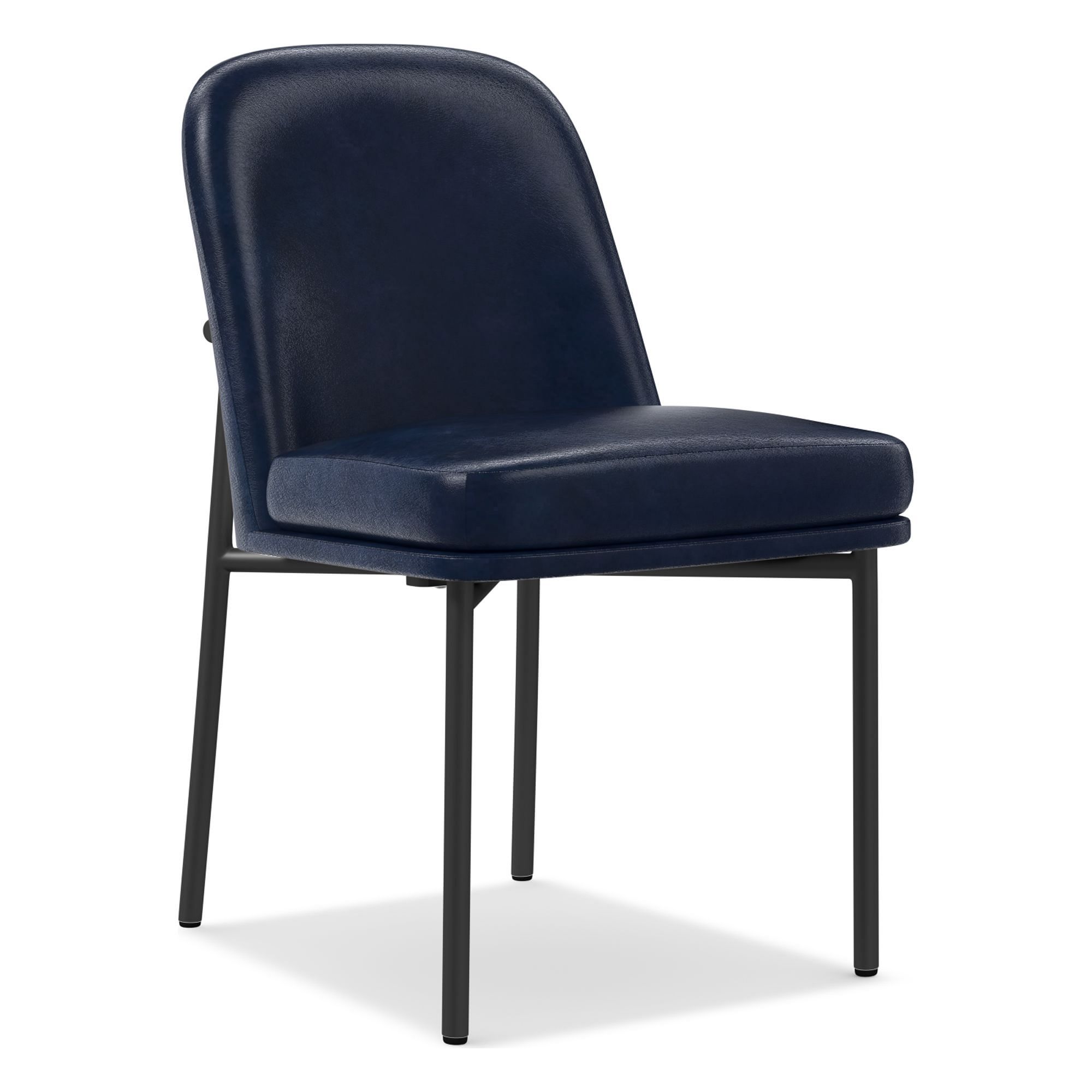 Jack Metal Frame Leather Dining Chair | West Elm