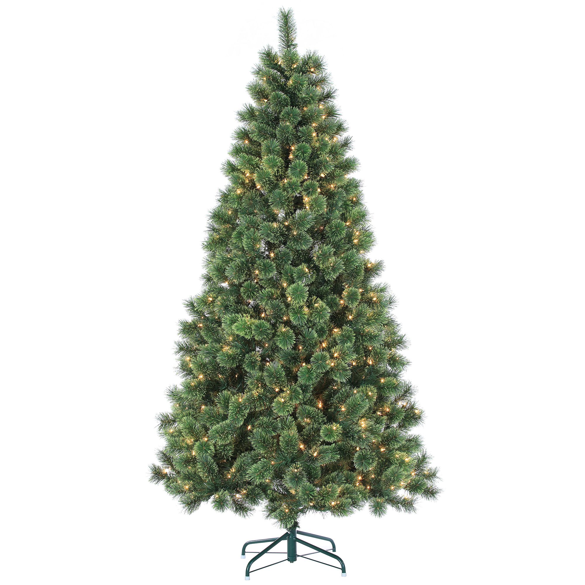 Pre-Lit Faux Cashmere Pine Green Christmas Tree | West Elm