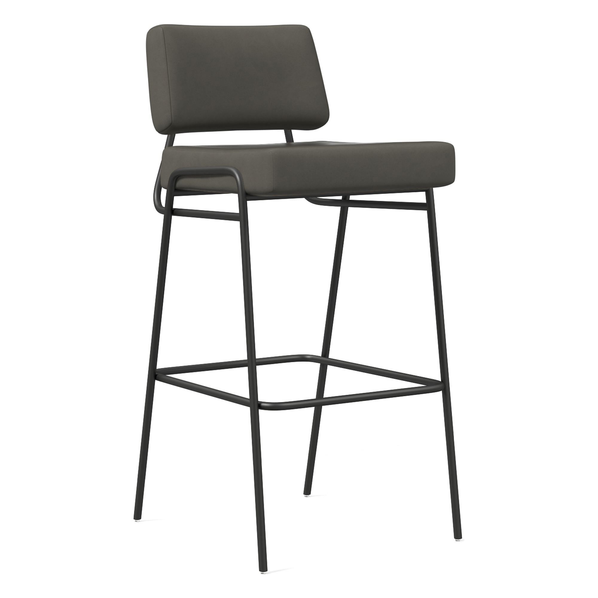 Wire Frame Vegan Leather Bar & Counter Stools | West Elm