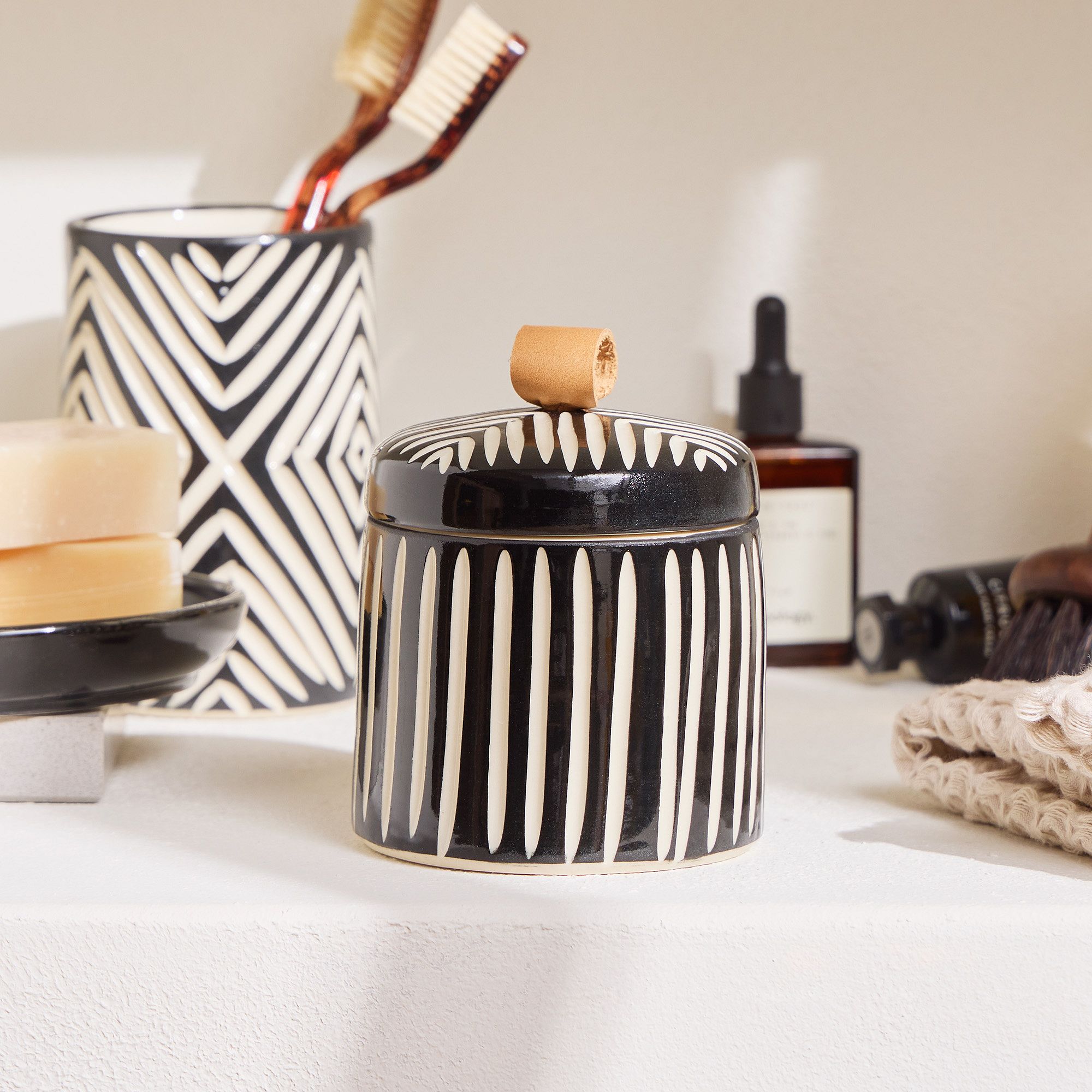 SampleHAUS Zulu Lidded Jar | West Elm