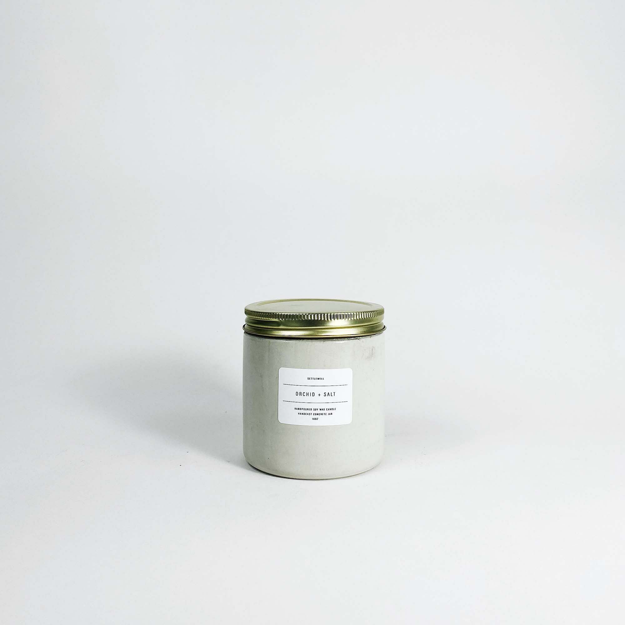 SETTLEWELL Concrete Candle | West Elm