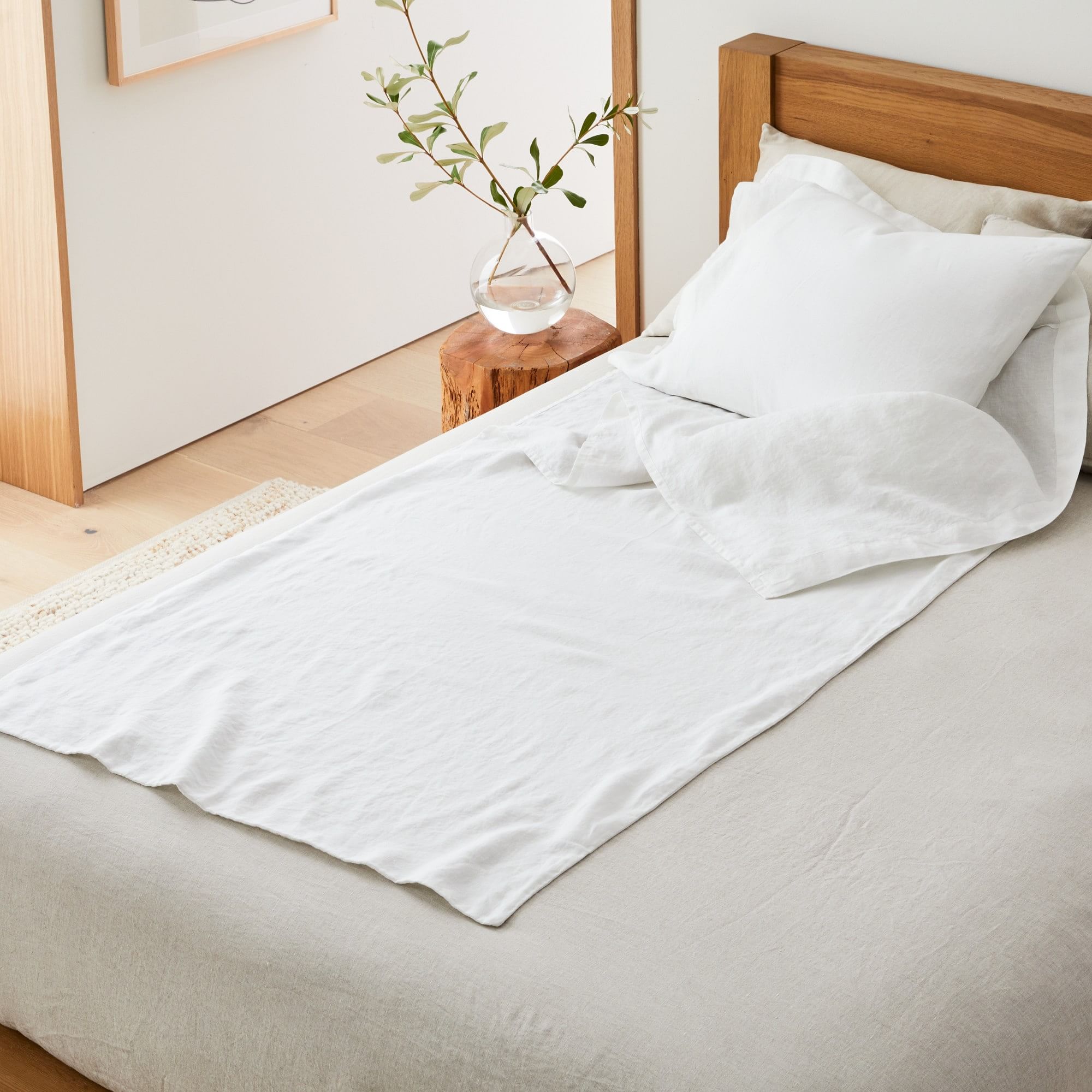 European Flax Linen Travel Sheet Set | West Elm