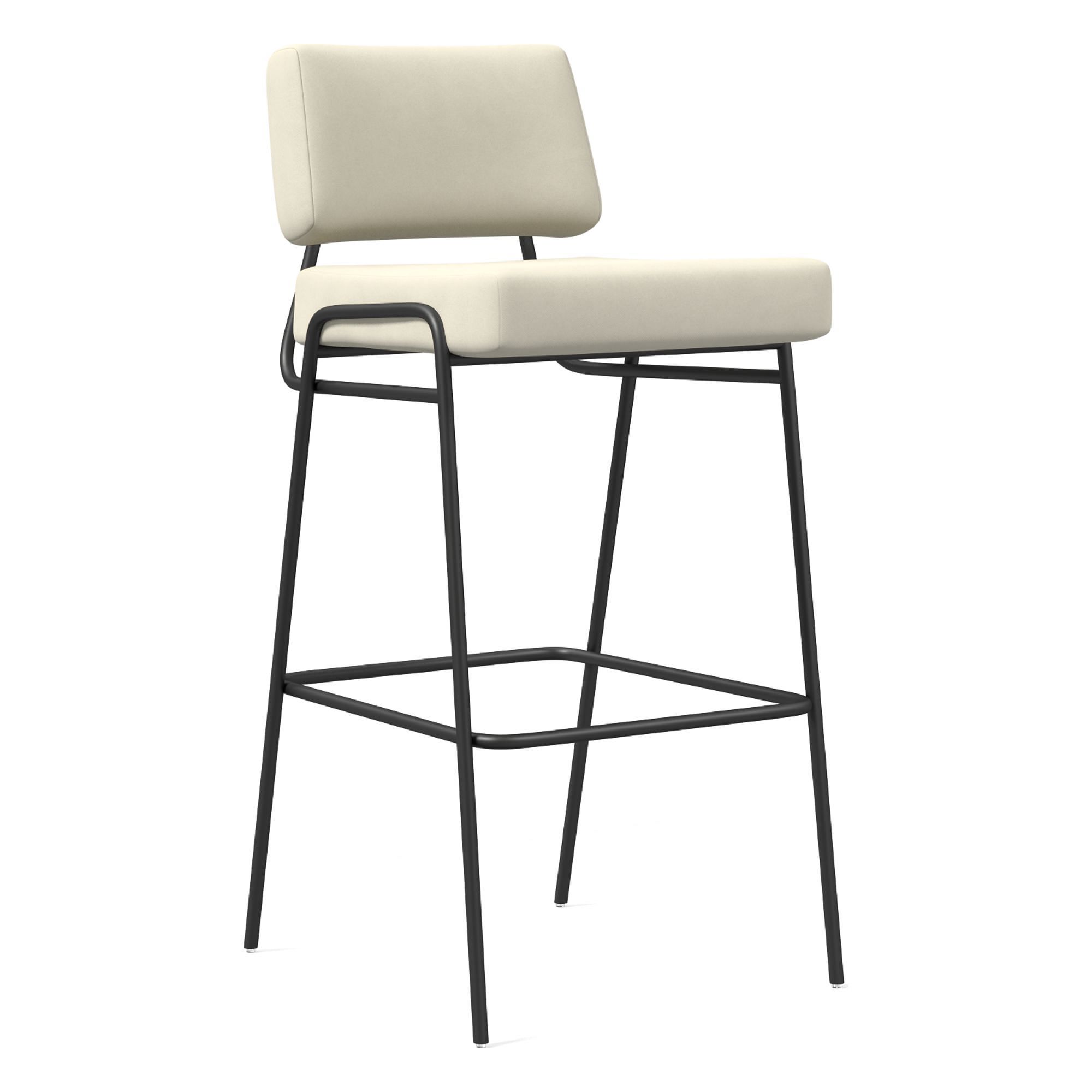 Wire Frame Leather Bar & Counter Stools | West Elm