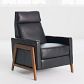 Video 1 for Spencer Wood-Framed Leather Recliner