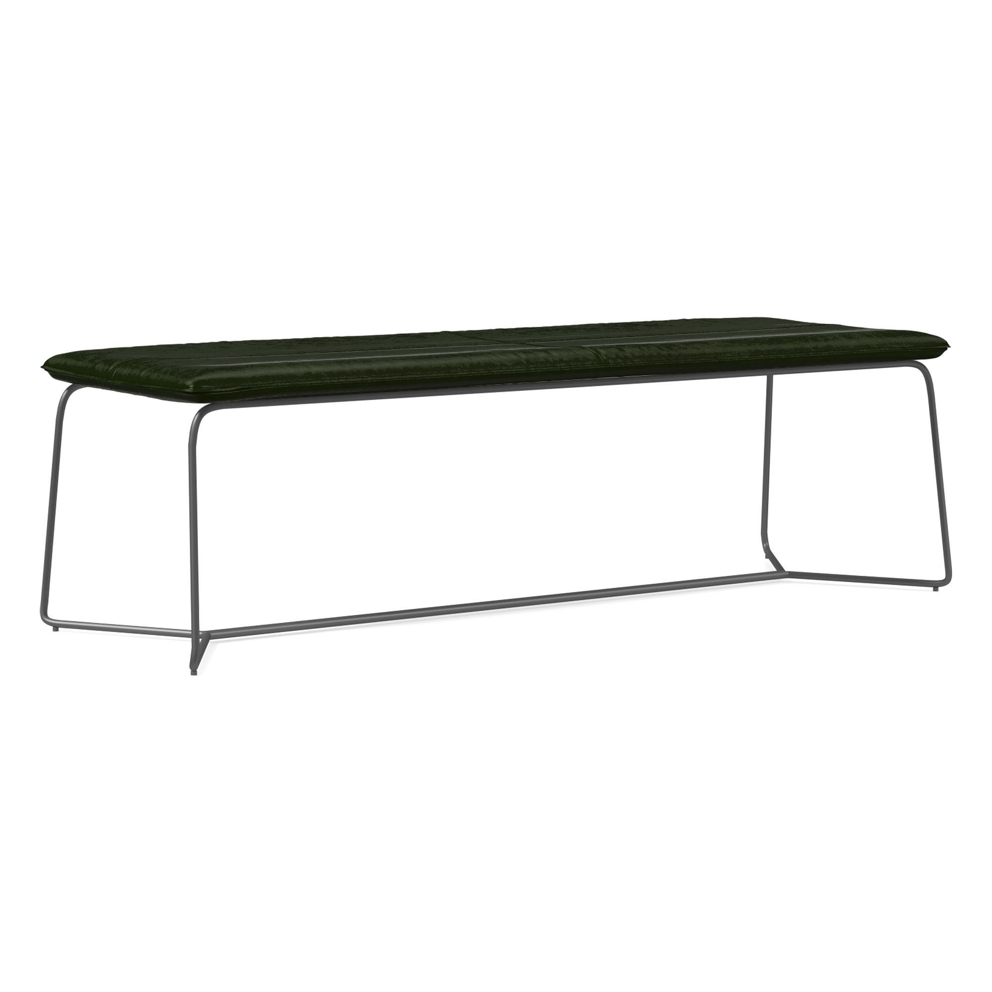 Slope Leather Dining Bench (52") | West Elm