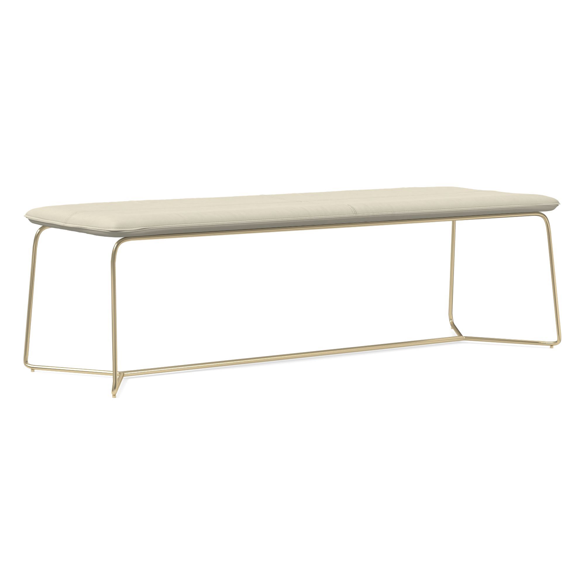 Slope Leather Dining Bench (52") | West Elm