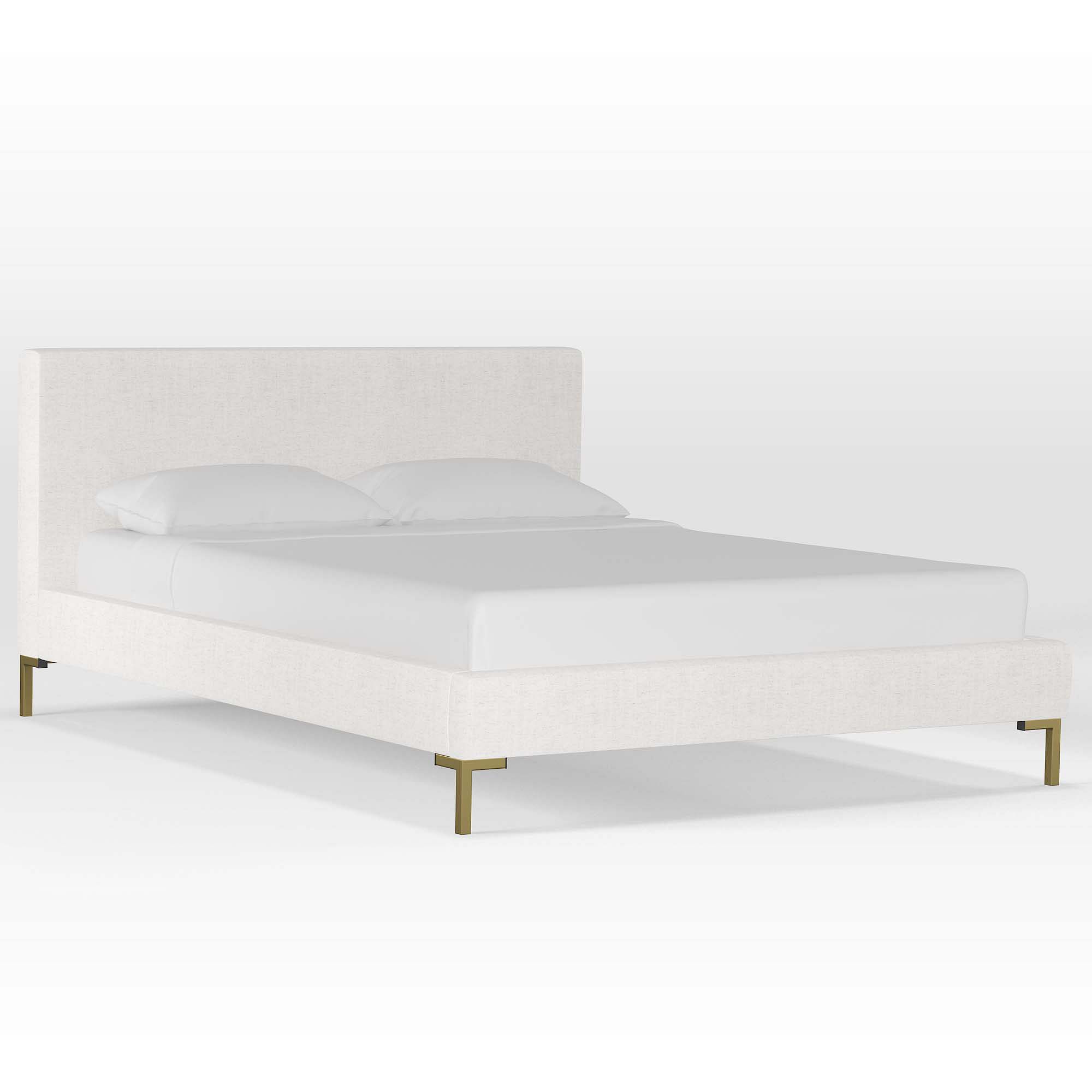 Upholstered Platform Bed - Metal Legs | West Elm