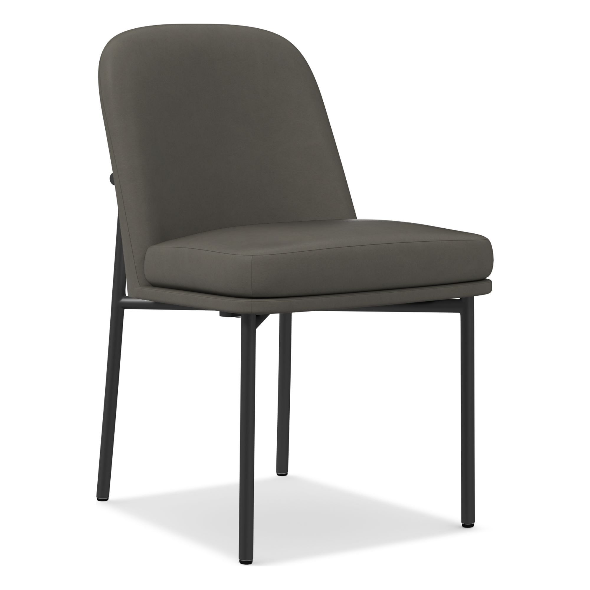 Jack Vegan Leather Metal Frame Dining Chair | West Elm