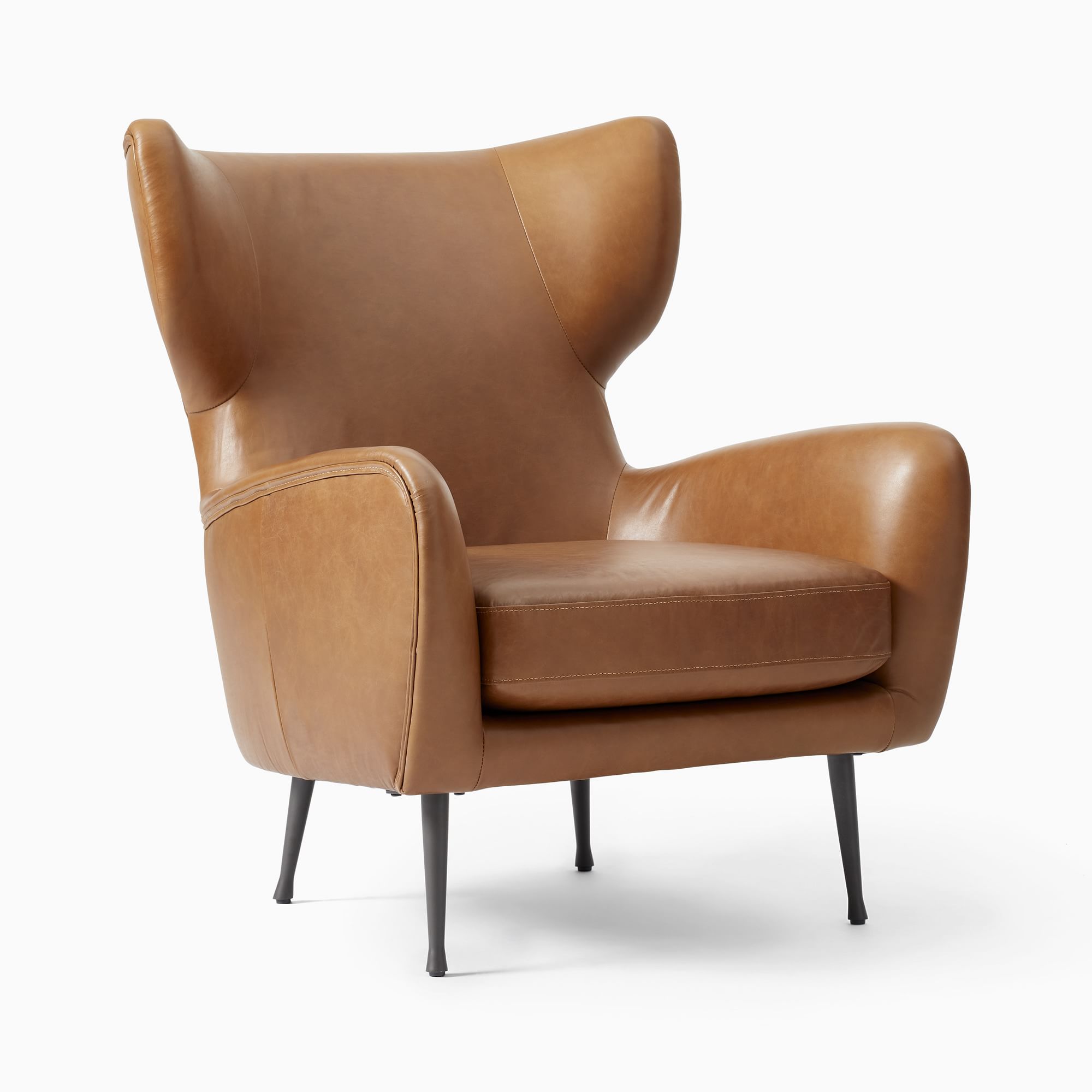 Lucia Leather Wing Chair