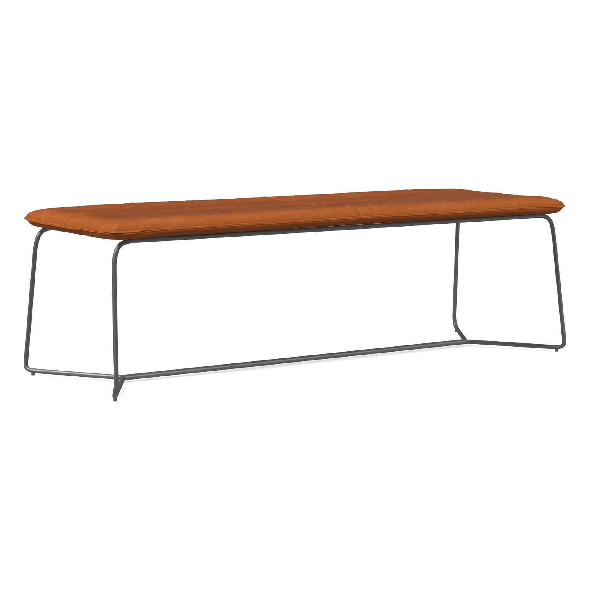 Slope Leather Dining Bench (52") | West Elm