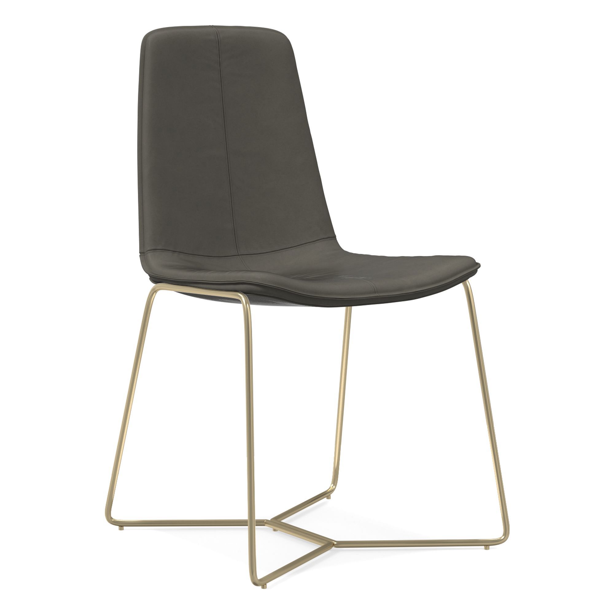 Slope Leather Dining Chair (Set of 2) | West Elm