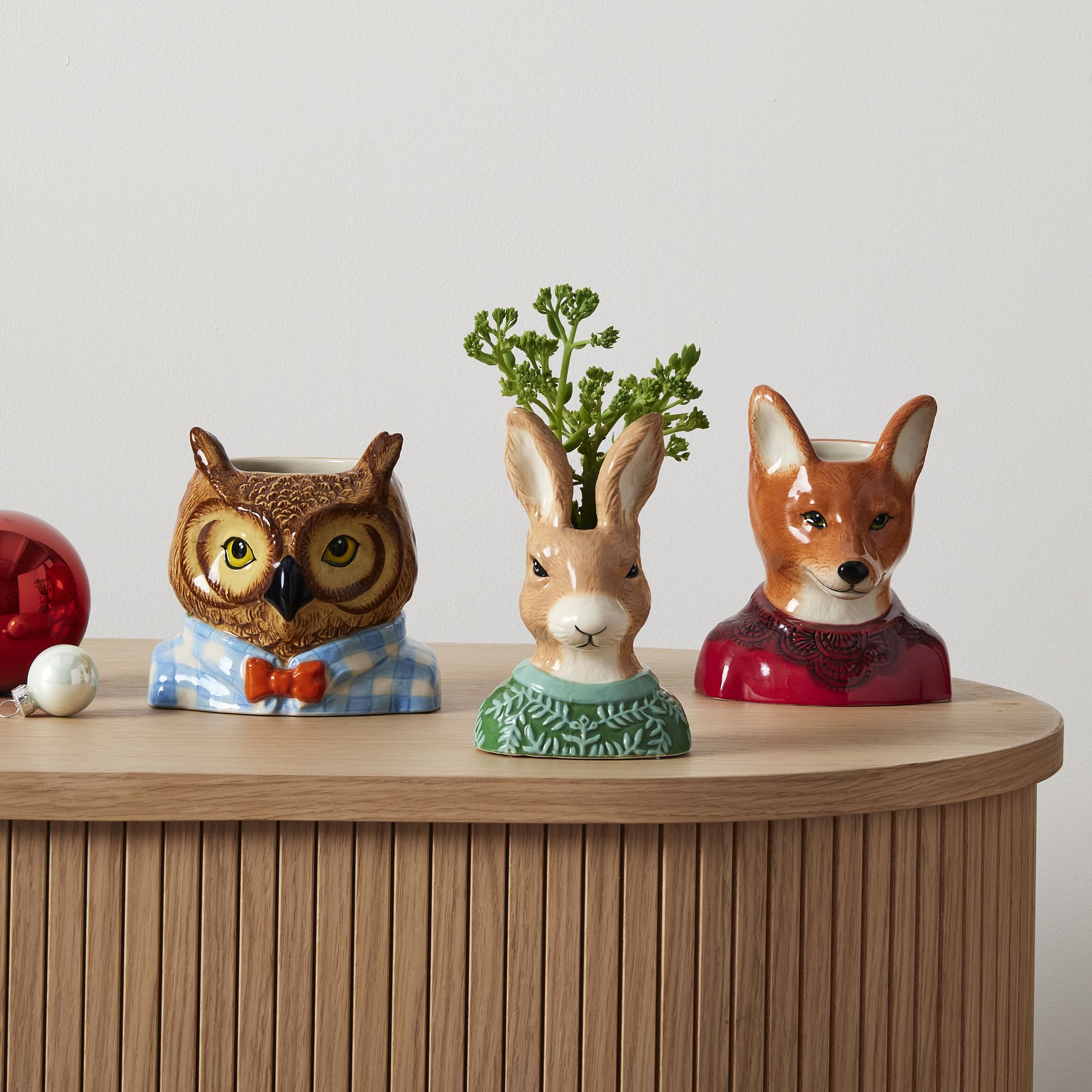 Dapper Animal Planters | West Elm